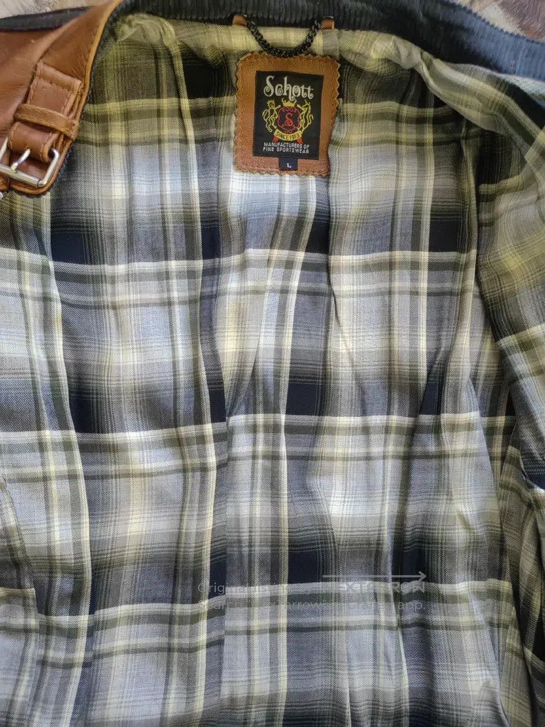 Schott Schott Classic cable-stayed nude cowhide Harley motorcycle Size US L / EU 52-54 / 3 - 7 Thumbnail