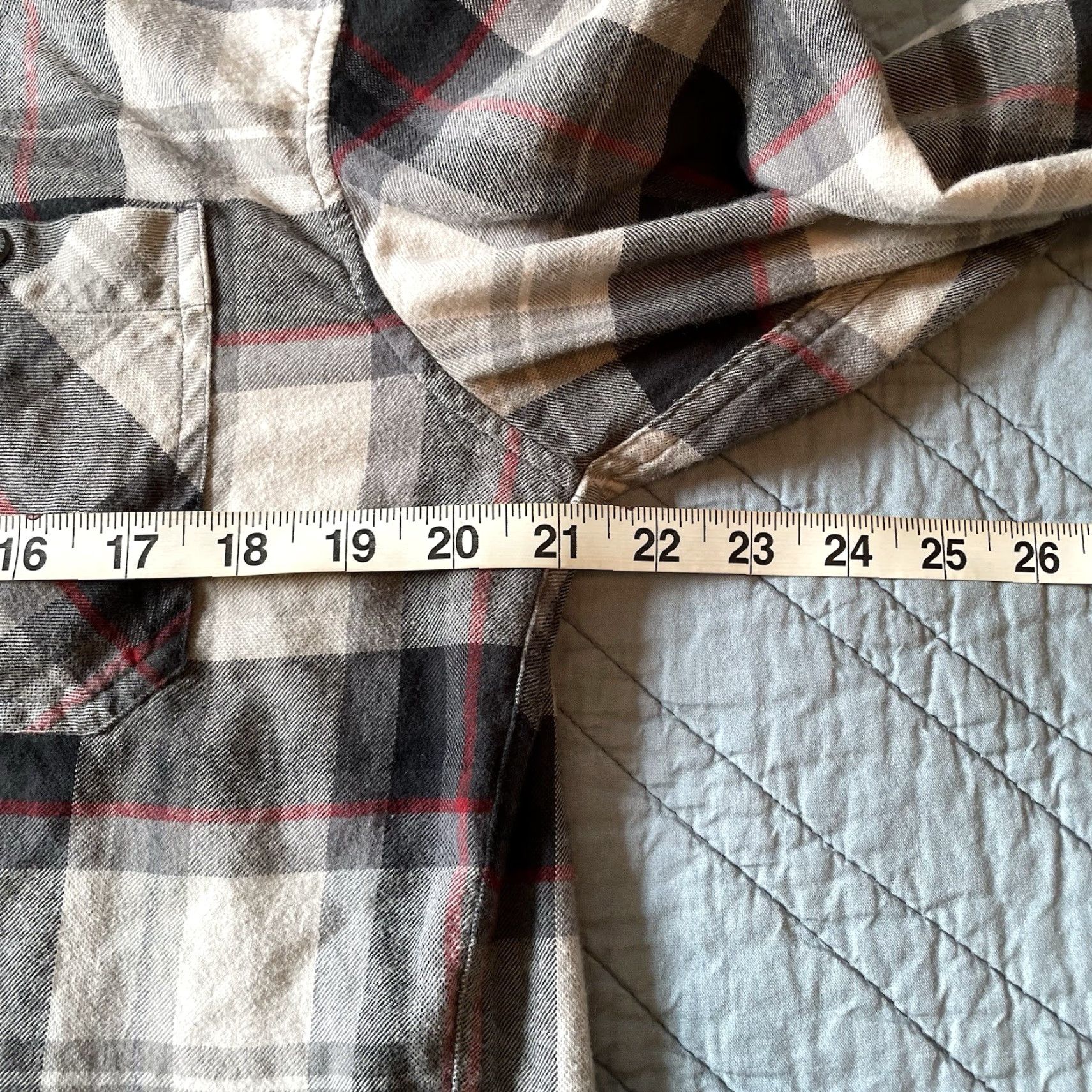 Eddie Bauer Eddie Bauer Button-Down Flannel Shirt Men's M Classic Fit Grey Plaid Soft Size US M / EU 48-50 / 2 - 7 Thumbnail