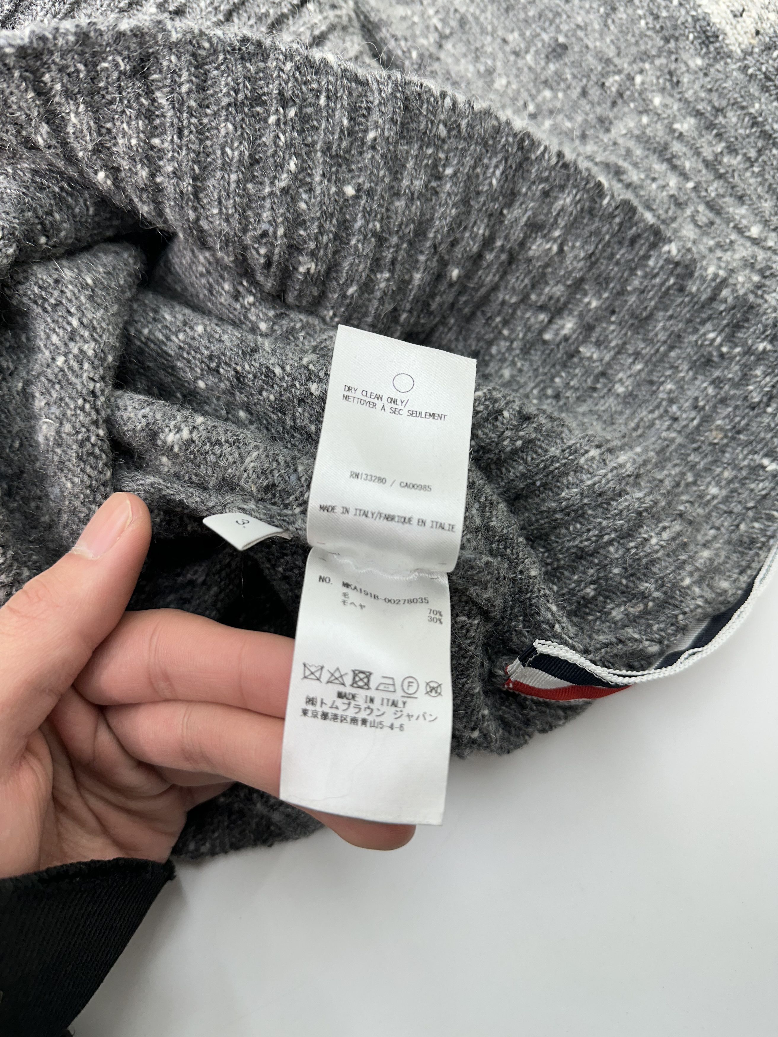 Thom Browne Thom Brown snowflake gray wool sweater Size US L / EU 52-54 / 3 - 6 Thumbnail