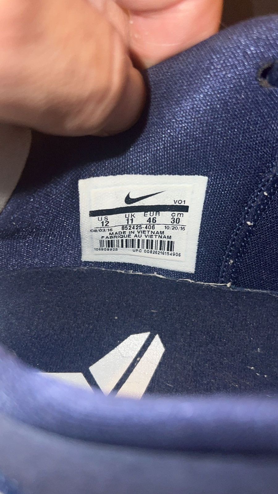 Nike Nike Kobe A.D Midnight Navy Size US 12 / EU 45 - 5 Thumbnail