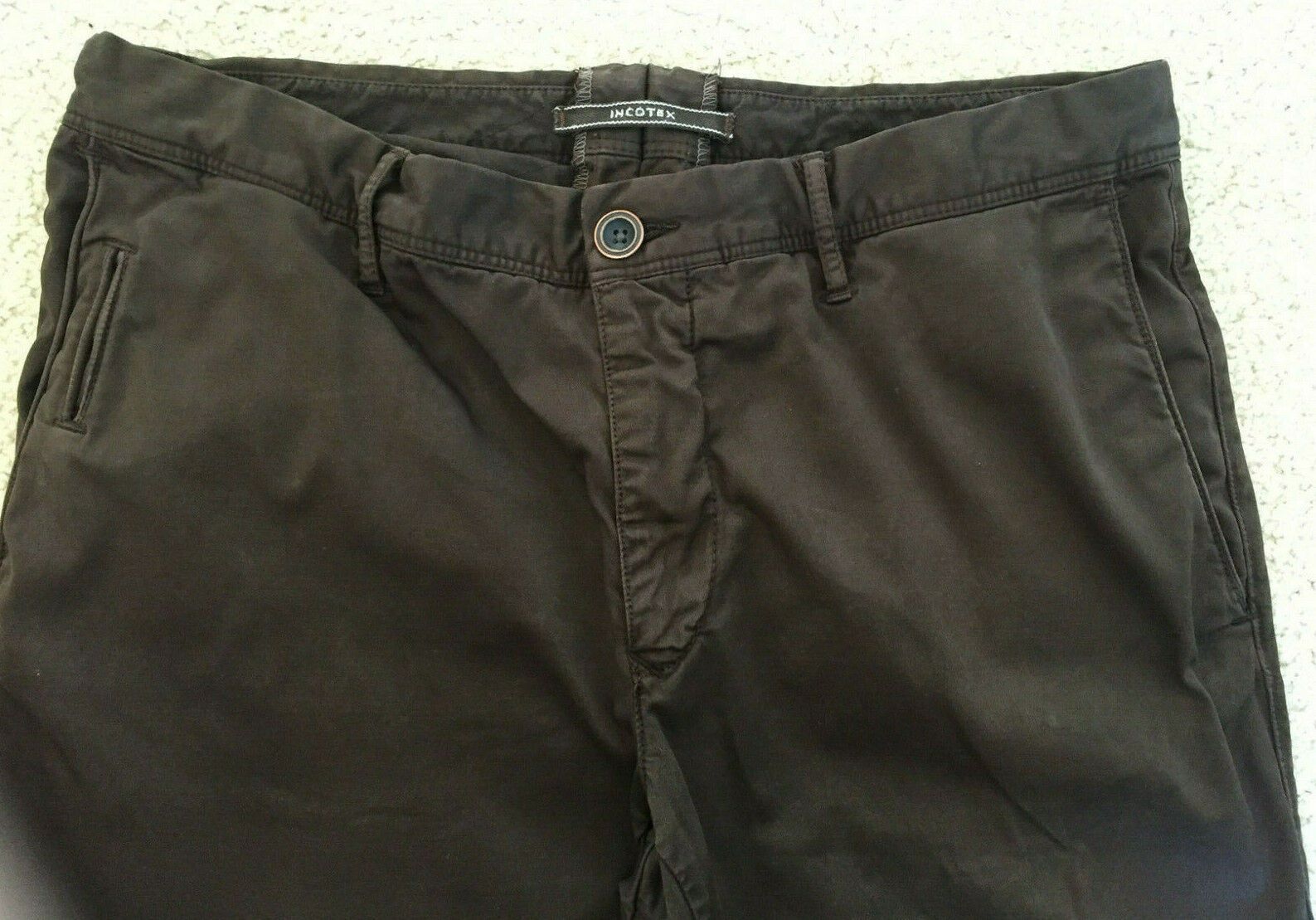 Incotex Slo-Wear Slacks - Chocolate Size US 34 / EU 50 - 3 Thumbnail
