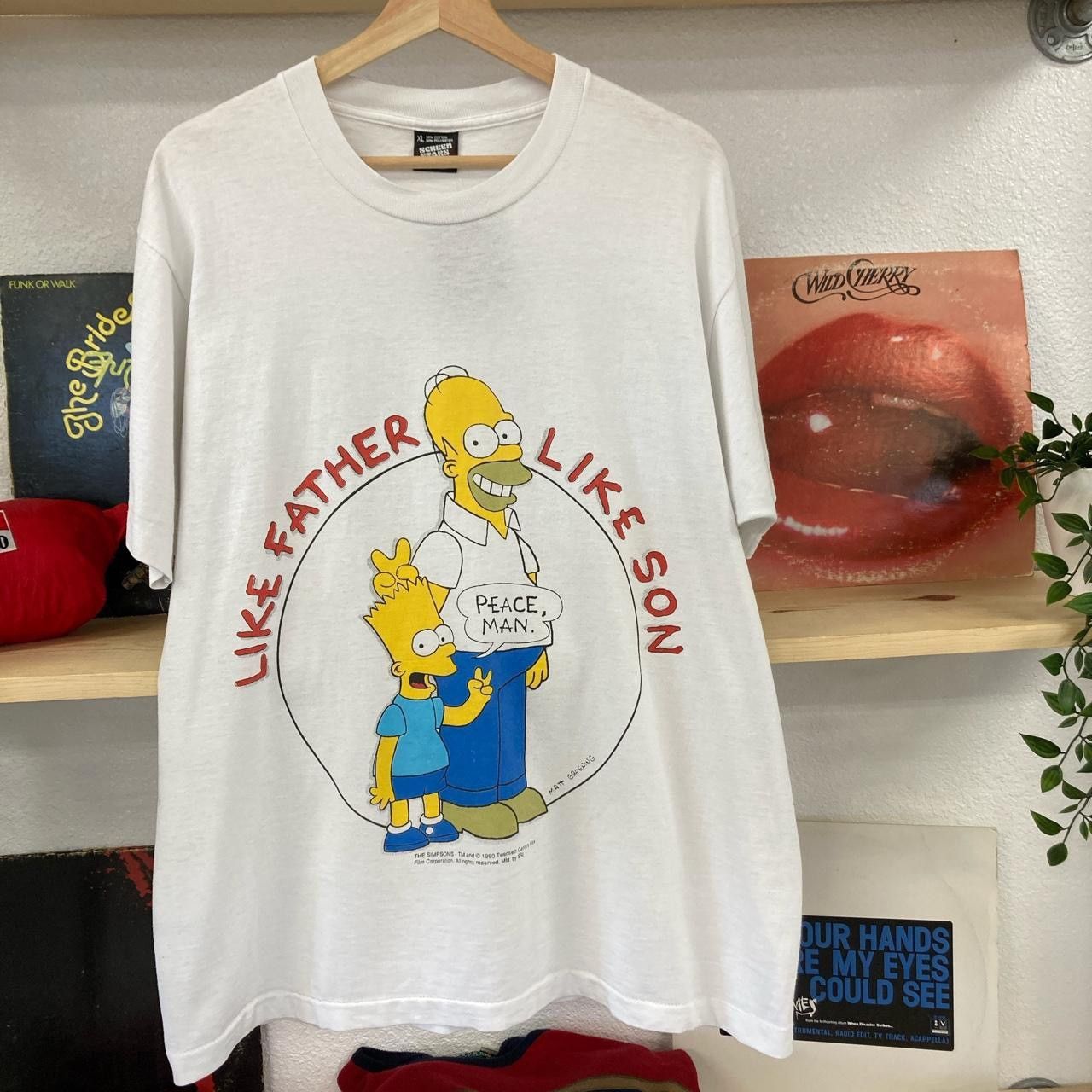 Vintage Vintage Simpsons Bart & Homer Tshirt Size US XL / EU 56 / 4 - 2 Thumbnail