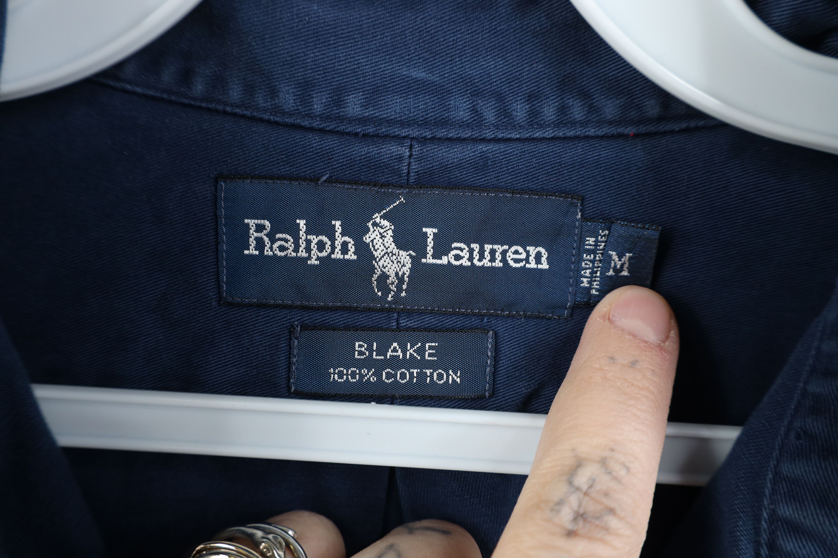 Ralph Lauren Vintage 90s Ralph Lauren Heavy Collared Button Down Shirt Size US M / EU 48-50 / 2 - 11 Thumbnail