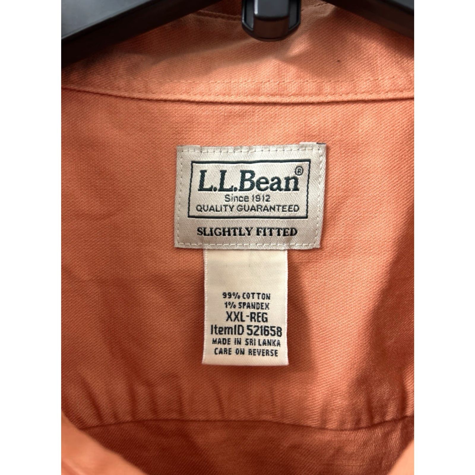Vintage LL Bean Twill Shirt Mens 2XL Orange Button-Up L/S Casual Modern Fit Beanflex Pocketed - Mens Size US XXL / EU 58 / 5 - 5 Thumbnail