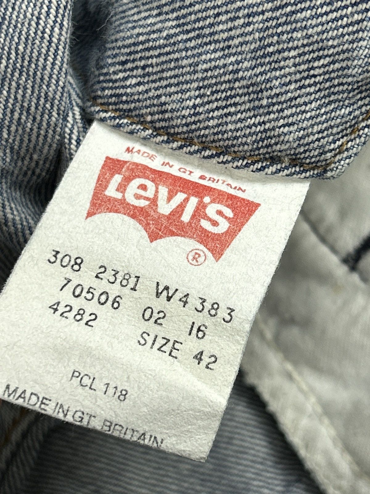 Levi's 80s Levis Type 3 70506-5216 GB Jeans Denim Jacket Size 42(L) Size US L / EU 52-54 / 3 - 12 Thumbnail