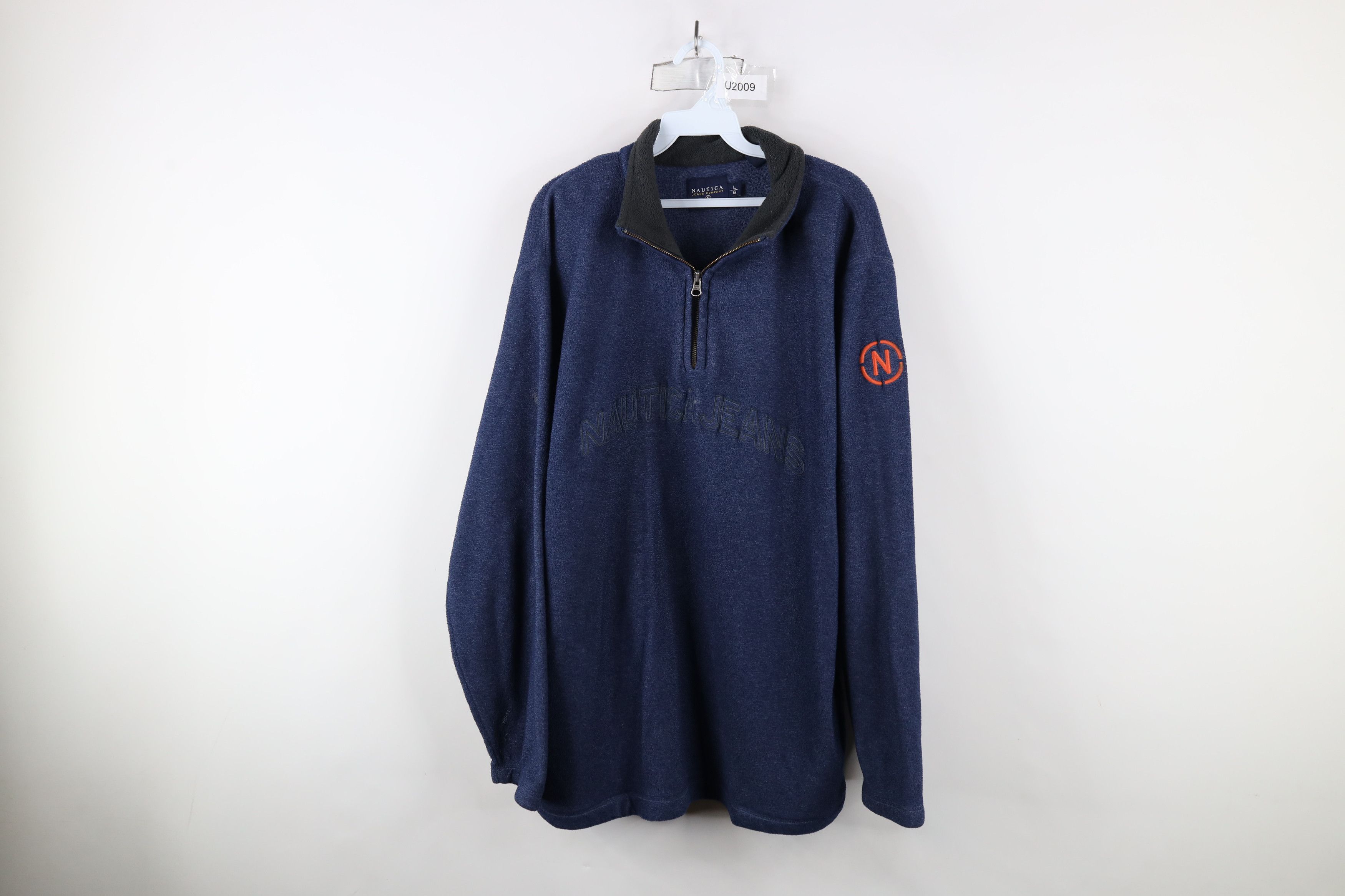 Nautica Vintage 90s Nautica Half Zip Fleece Pullover Sweater Size US L / EU 52-54 / 3 - 1 Thumbnail