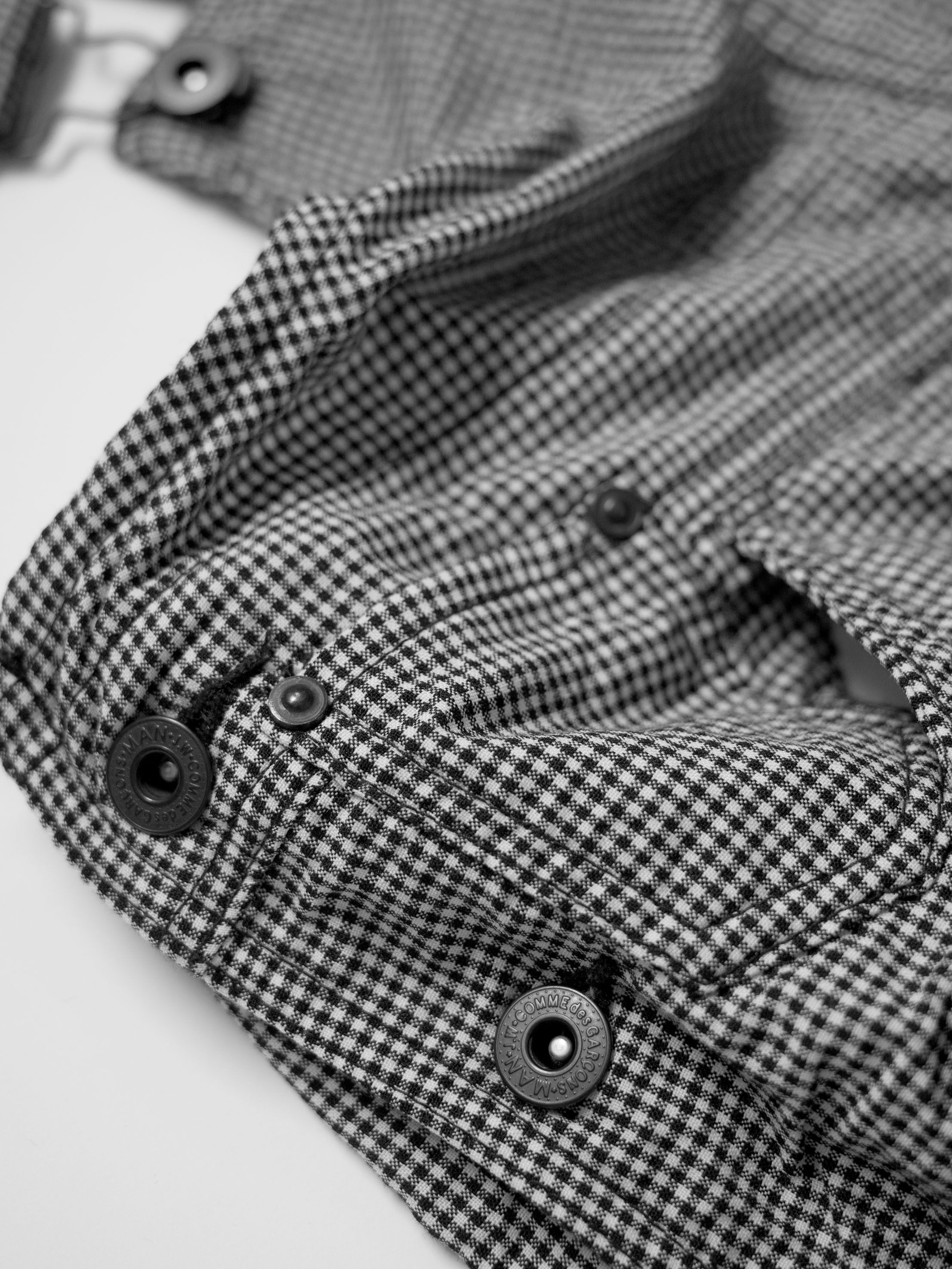 image of Junya Watanabe Man 2012 Lightweight Wool Overalls in Check, Men's (Size 32)