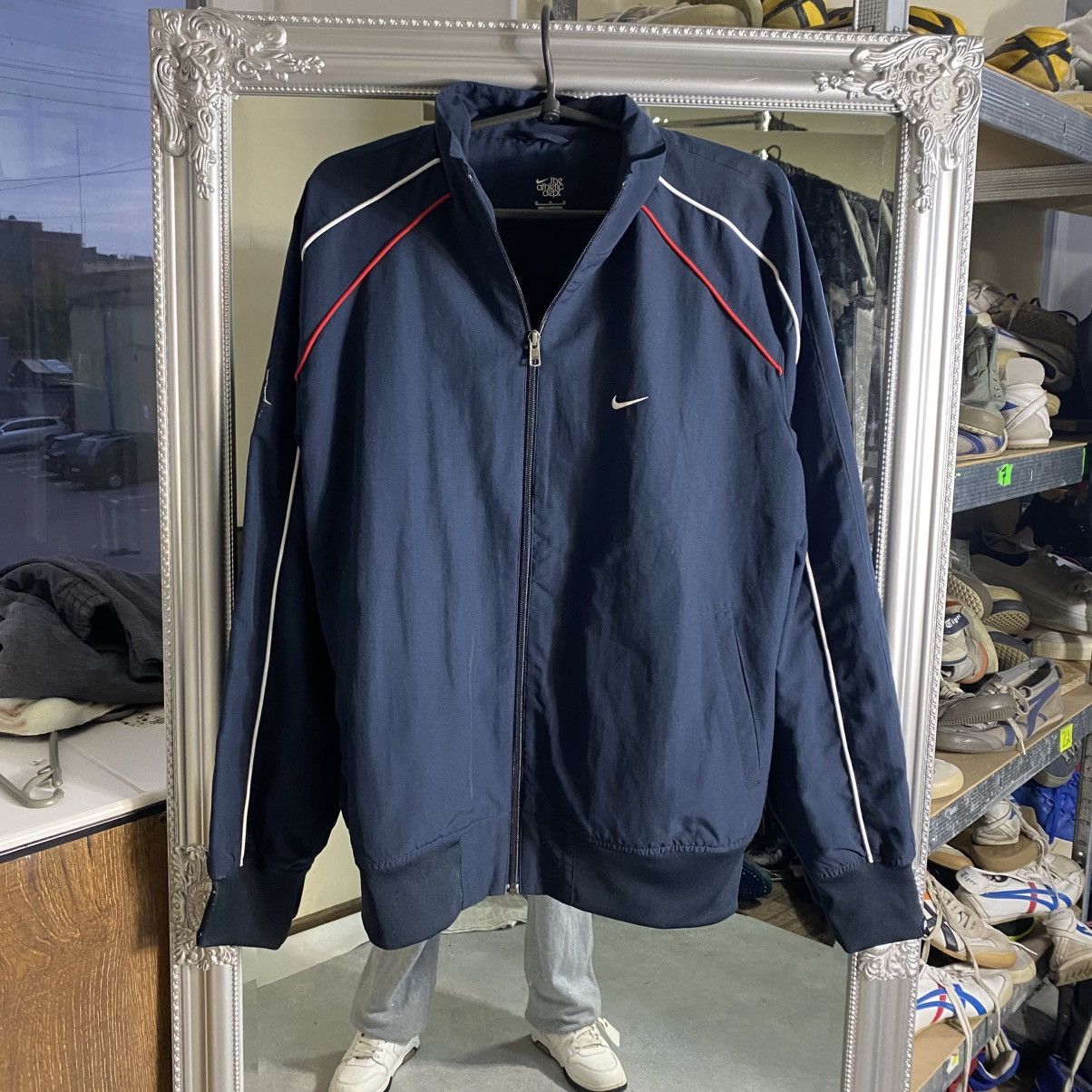 Nike Vintage Y2K Navy Nike Track Jacket Zip Up Nylon Windbreaker Size US M / EU 48-50 / 2 - 1 Thumbnail