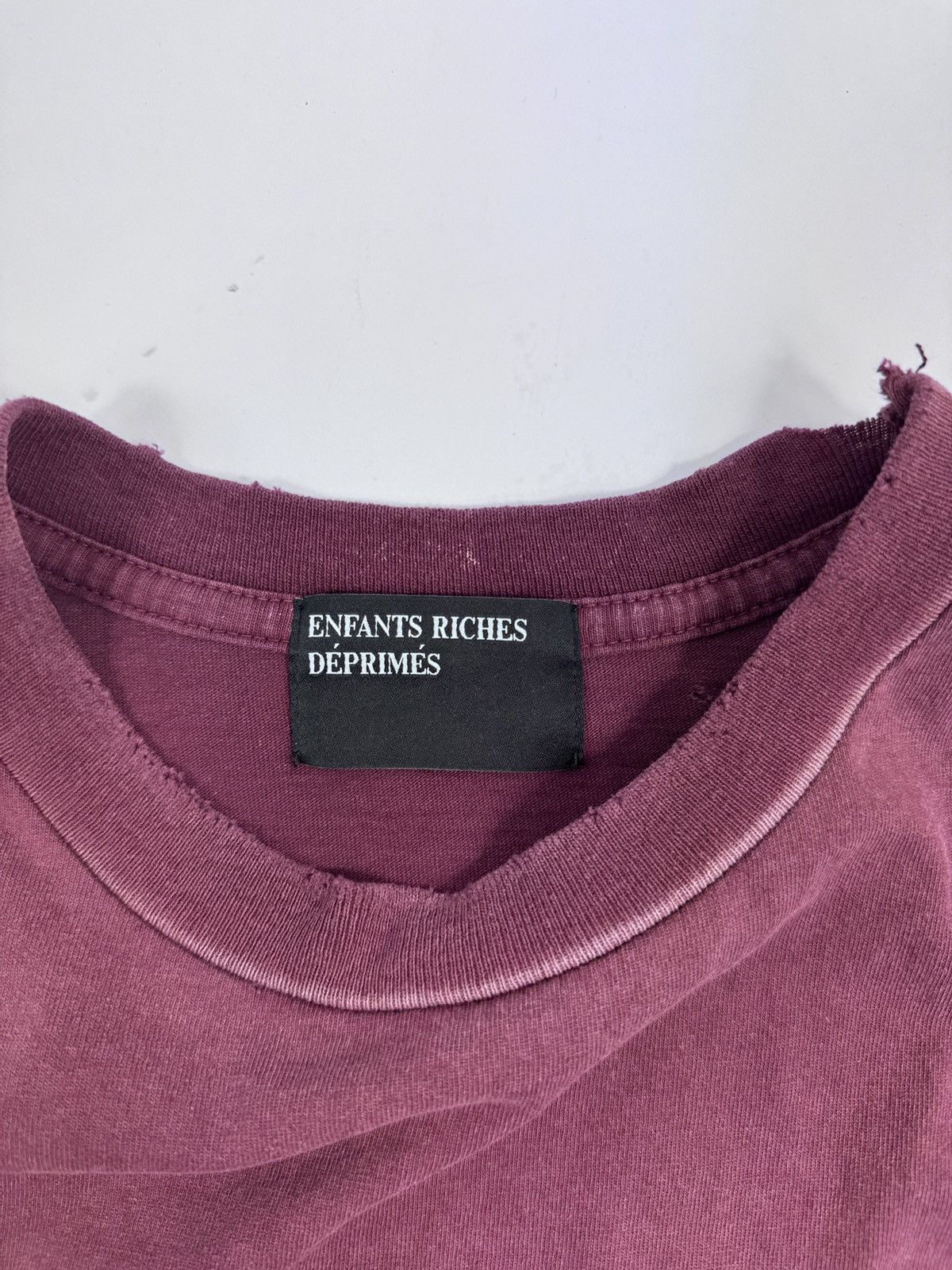 Enfants Riches Deprimes LOGO PRINT DISTRESSED T-SHIRT Size US M / EU 48-50 / 2 - 5 Thumbnail