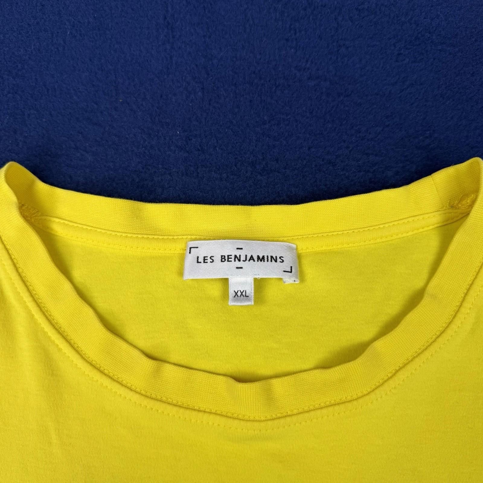 Les Benjamins Les Benjamins Yellow Graphic T Shirt Clean Your Soul Sz XXL Size US XXL / EU 58 / 5 - 3 Thumbnail