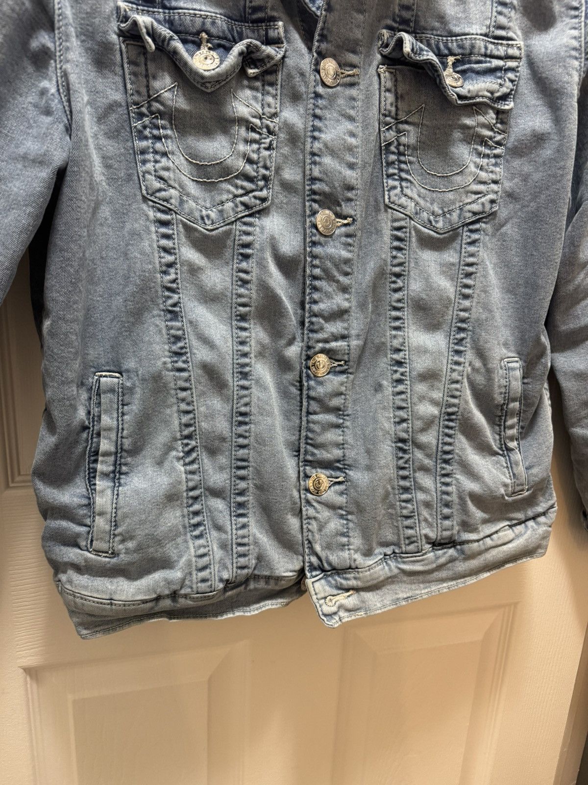 True Religion True Religion Denim Jean Jacket Light Wash OG Size US M / EU 48-50 / 2 - 3 Thumbnail