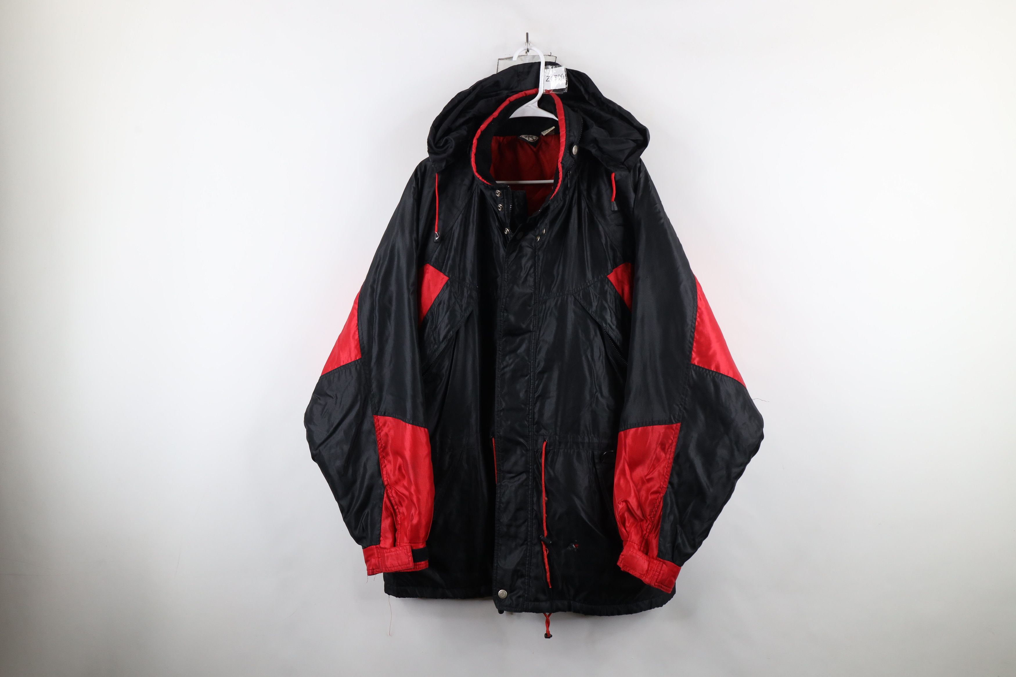 Marlboro × Vintage Vintage 90s Marlboro Block Full Zip Parka Jacket Hooded Size US XL / EU 56 / 4 - 1 Thumbnail