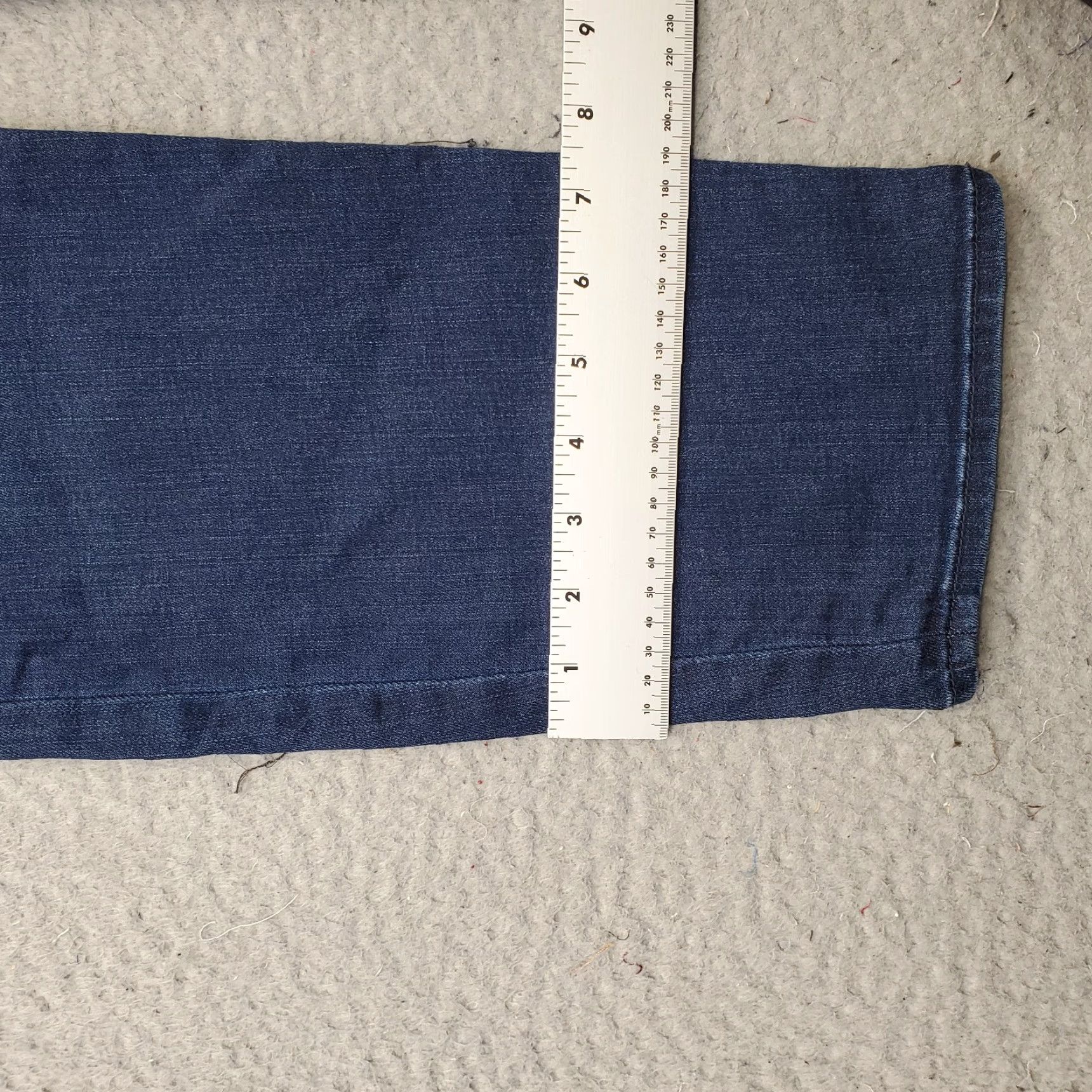 Ann Taylor Ann Taylor Womens Jeans Main Straight 10 Blue Denim Stretch Size 10 5-Pocket Design Size 32" / US 10 / IT 46 - 5 Thumbnail