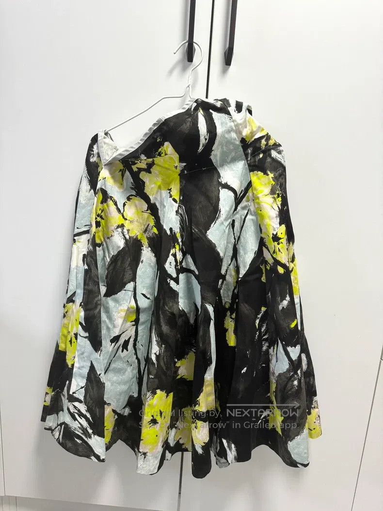 Dries Van Noten Dries Van Noten Oil painting texture printed skirt Size 26" / US 2 / IT 38 - 3 Thumbnail