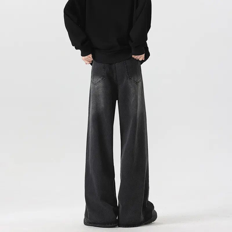 Japanese Brand × Jean Retro straight leg wide leg slightly flared jeans Size US 30 / EU 46 - 4 Thumbnail