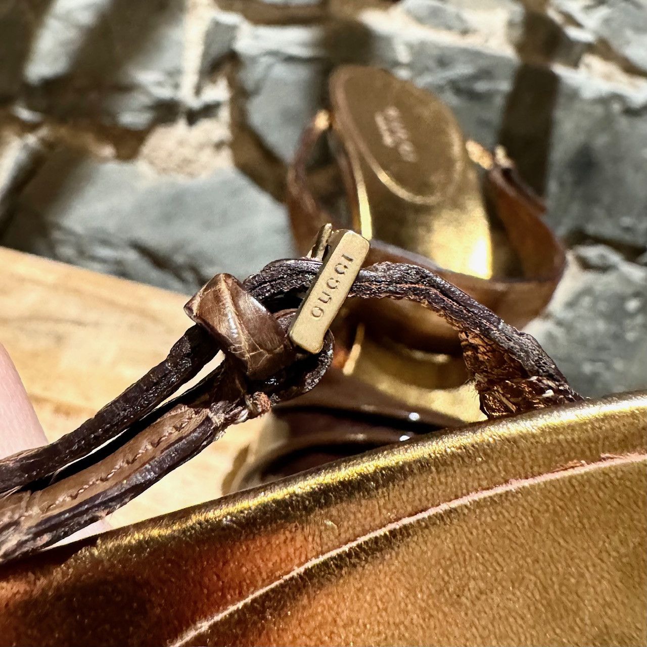 Gucci Gucci SS 2005 Runway Croc Strap Heeled Patent Mules Size US 9 / IT 39 - 7 Thumbnail