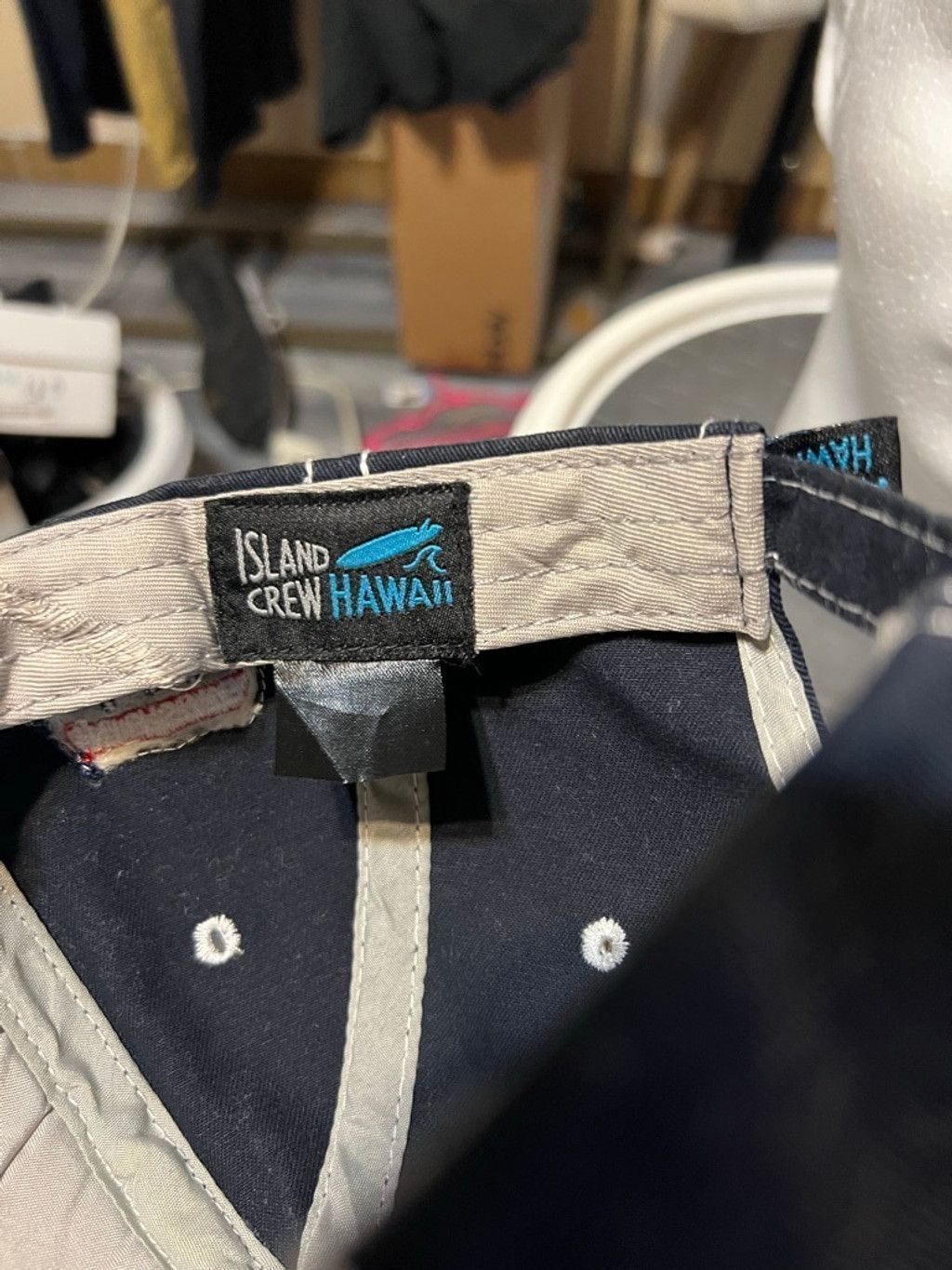 Other Men's Island Crew Hawaii Gray Navy Aloha State 2017 Hat Size ONE SIZE - 6 Thumbnail