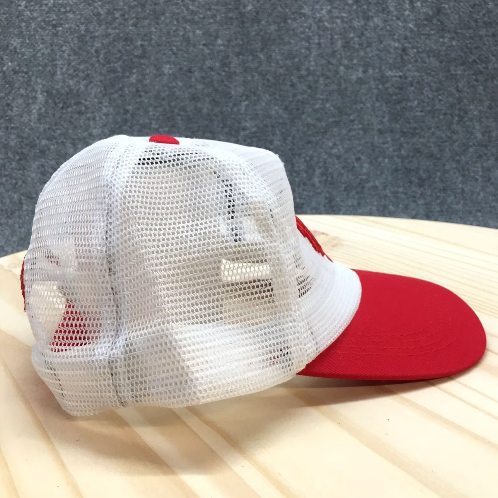Logo 7 AF Live Forever Trucker Hat Mens Red White One Size Adjustable Embroidered Logo Size ONE SIZE - 5 Thumbnail