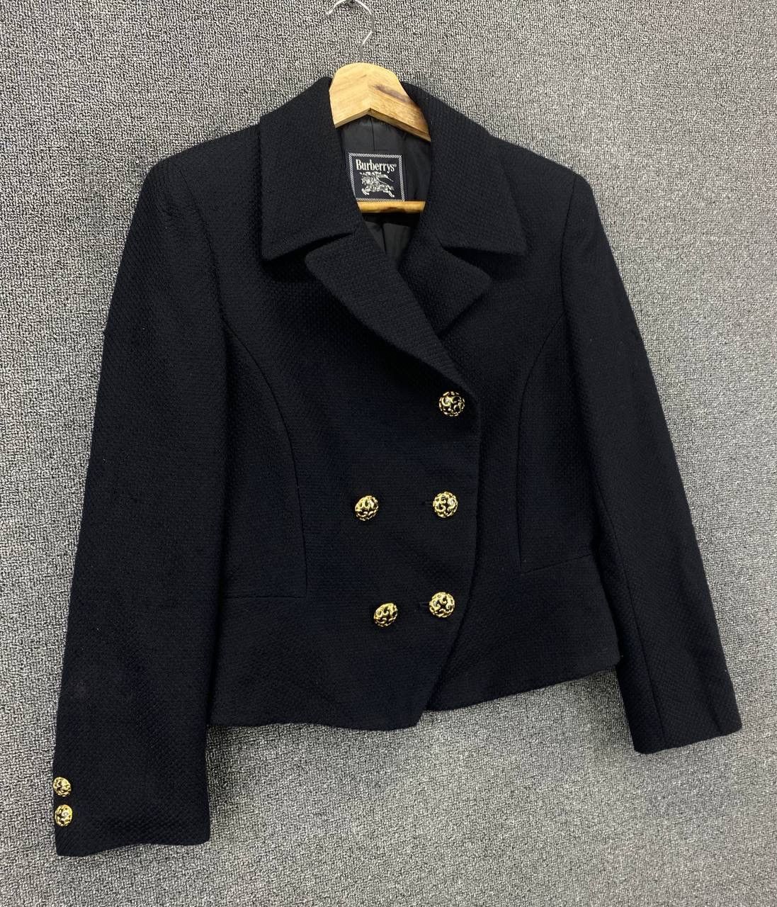Burberry Vintage Burberry Double Breasted Coat Tweed Jacket Size S / US 4 / IT 40 - 2 Thumbnail