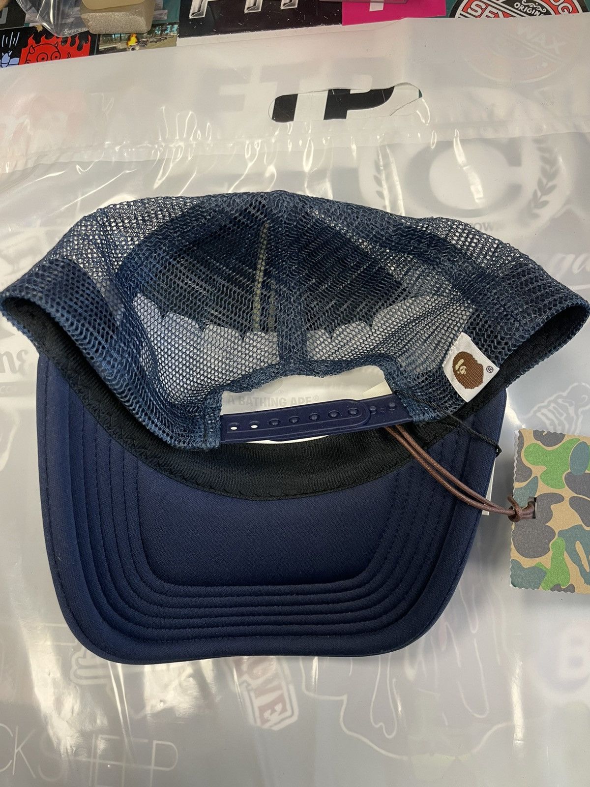 Bape Bape Trucker Navy Size ONE SIZE - 3 Thumbnail
