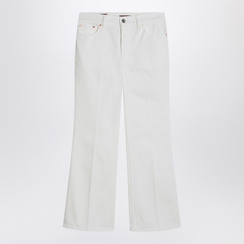 Gucci Gucci Short White Flare Trousers Size 26" / US 2 / IT 38 - 1 Thumbnail