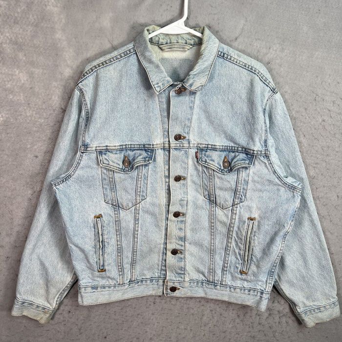 Levi's A1 Vintage 90s Levis Denim Trucker Jacket Adult Medium Blue ...