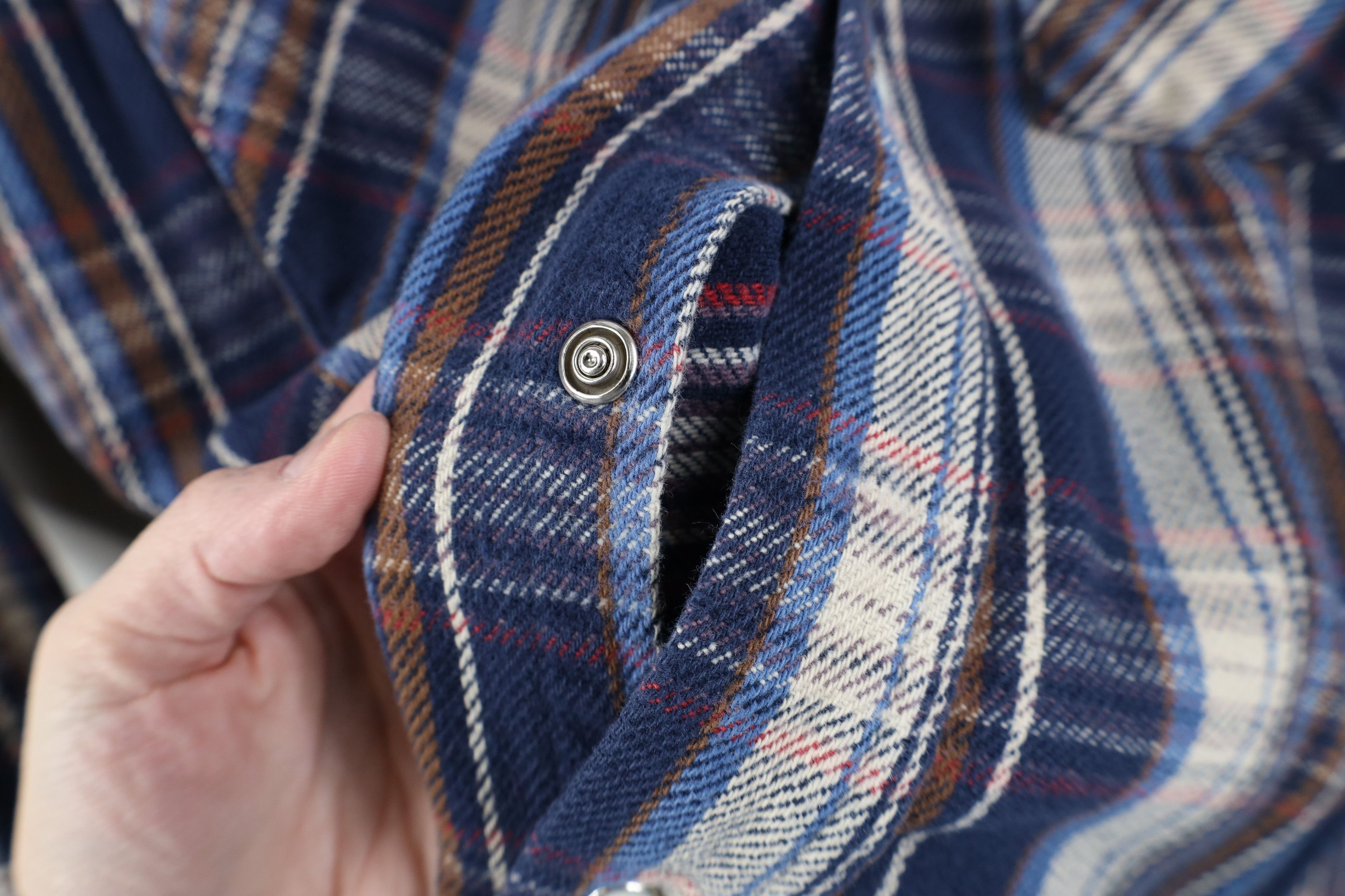 Vintage Vintage 90s Streetwear Flannel Western Snap Button Shirt USA Size US XL / EU 56 / 4 - 4 Thumbnail