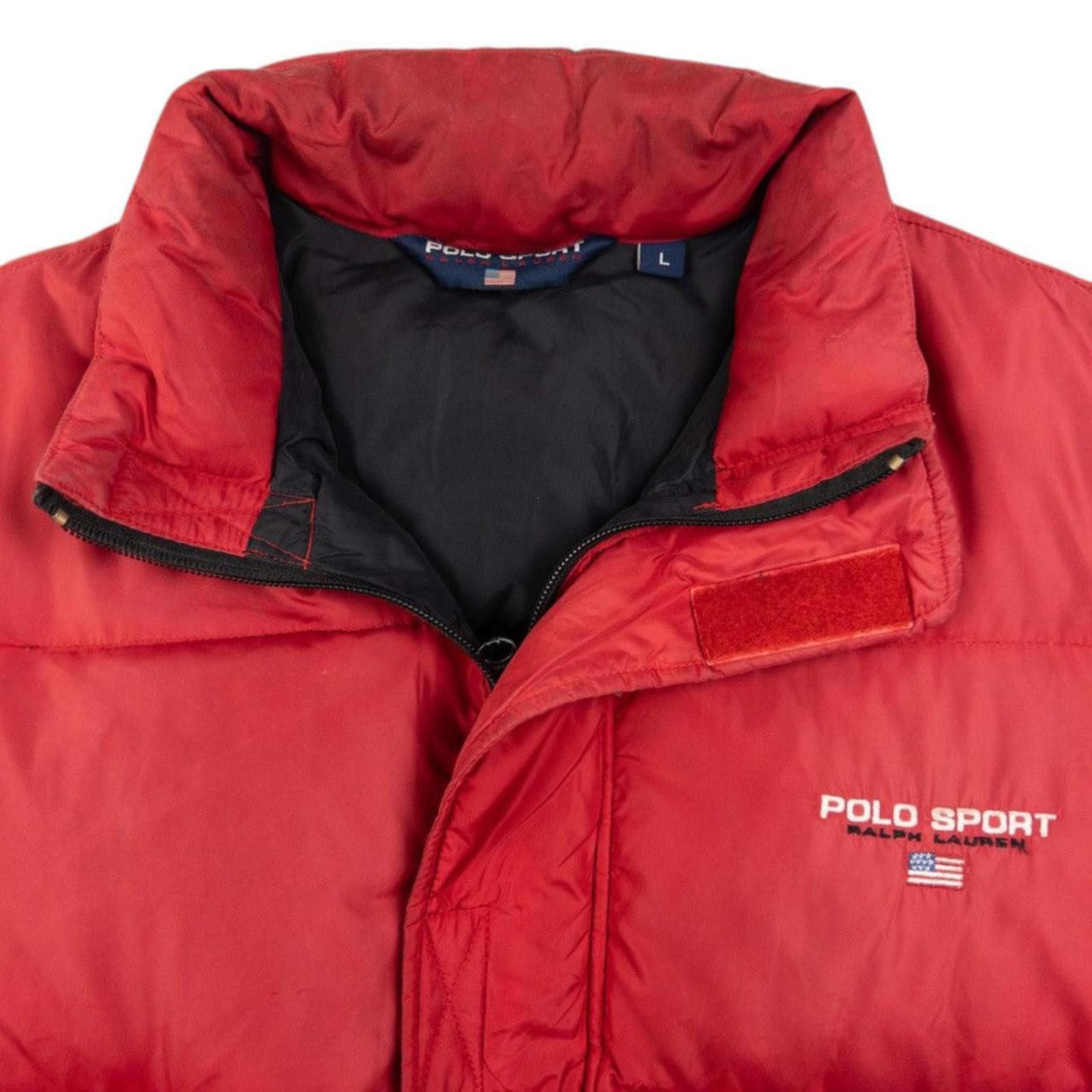 Designer Vintage Polo Sport Ralph Lauren Zip Up Puffer Jacket Size L Size US L / EU 52-54 / 3 - 3 Thumbnail