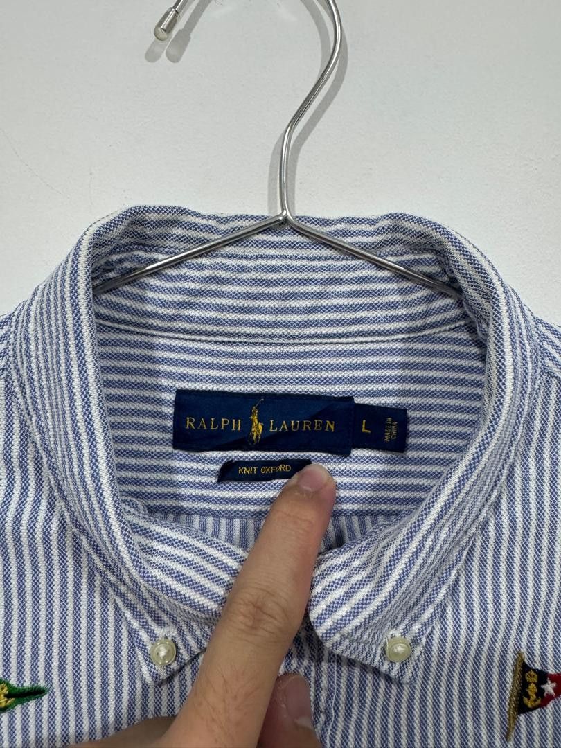 Polo Ralph Lauren Polo Ralph Lauren Knit Oxford Polo Tee Size US L / EU 52-54 / 3 - 3 Thumbnail