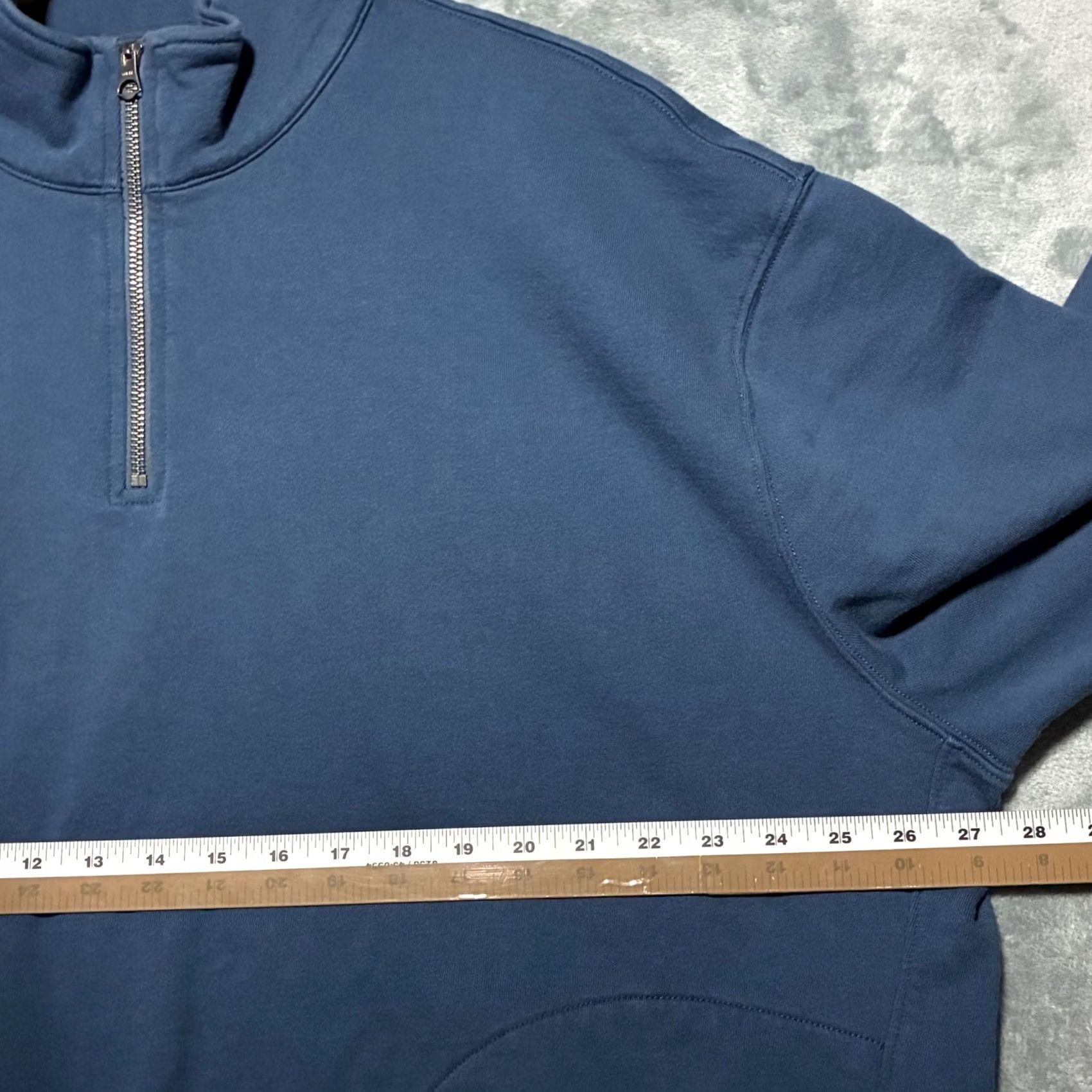 J.Crew VINTAGE J.Crew Quarter Zip Pullover Sweatshirt Mens XL Blue Size US XL / EU 56 / 4 - 6 Thumbnail