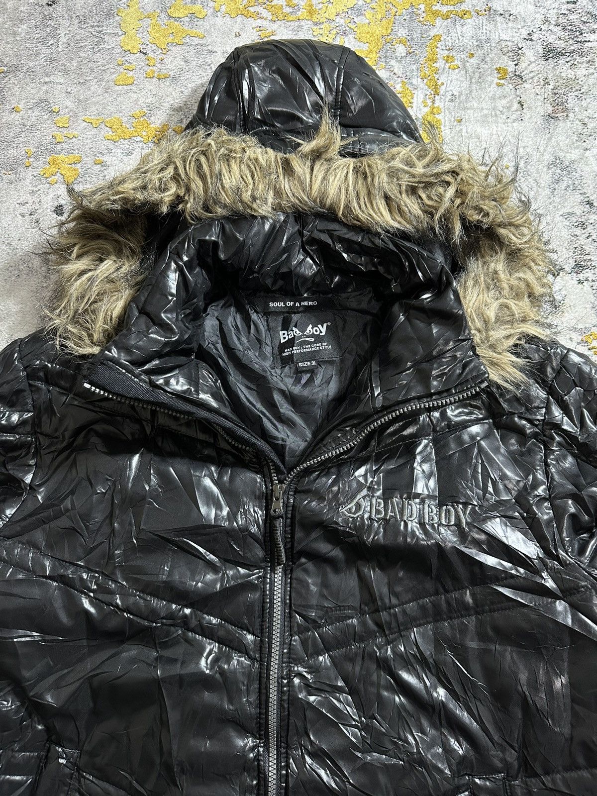 Tornado Mart BIG SIZE BADBOY FUR JACKET DOWN PUFFER WINTER LGB STYLE Size US XXL / EU 58 / 5 - 3 Thumbnail