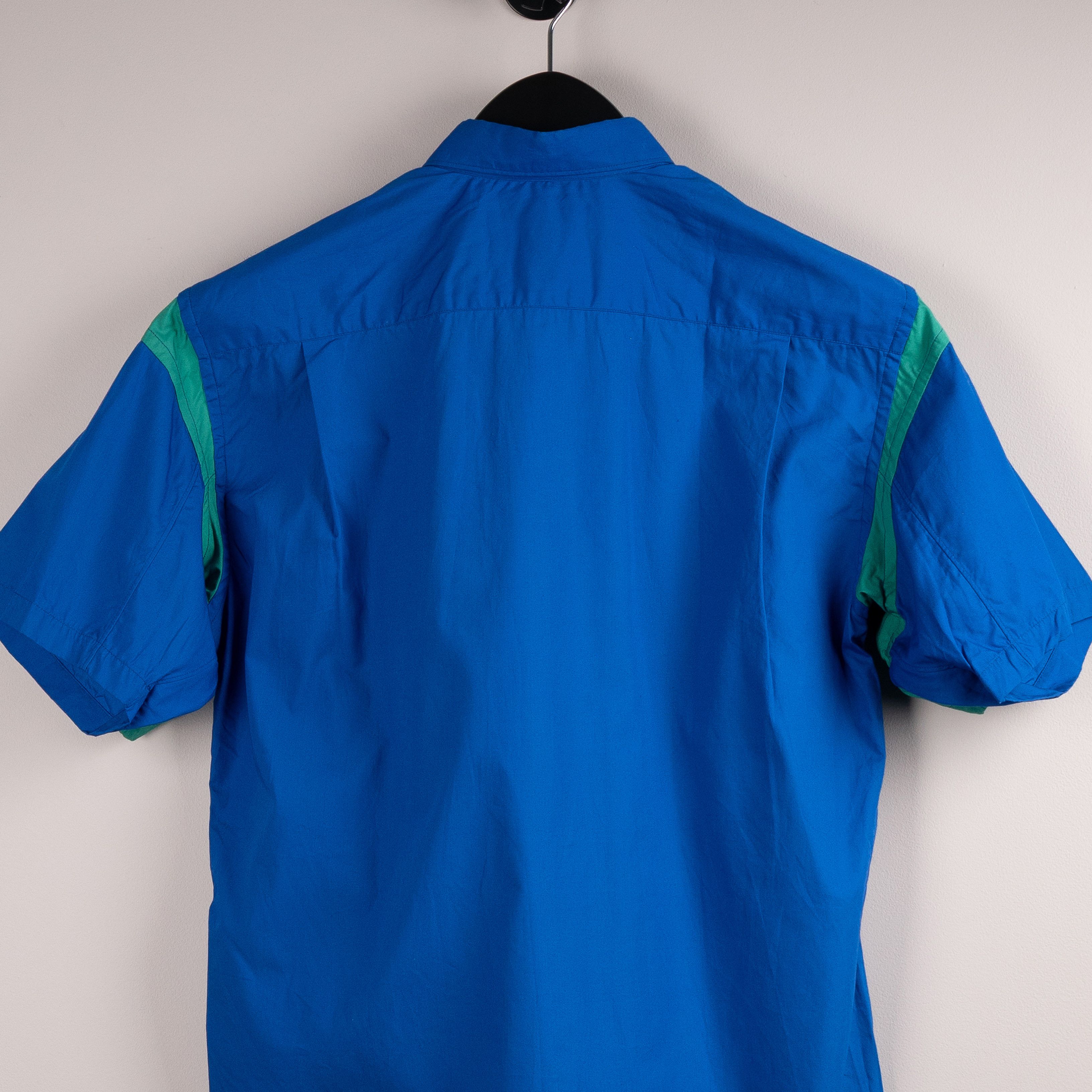 Comme des Garcons SHIRT Comme Des Garçons Shirt Double Sleeve Shirt Blue/Green Size US S / EU 44-46 / 1 - 5 Thumbnail
