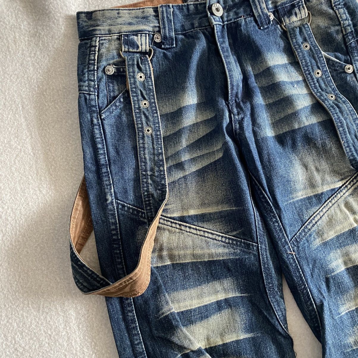 If Six Was Nine × Japanese Brand Rain King Of Hip Hop Brand Suspender Jeans w30 Size US 30 / EU 46 - 4 Thumbnail