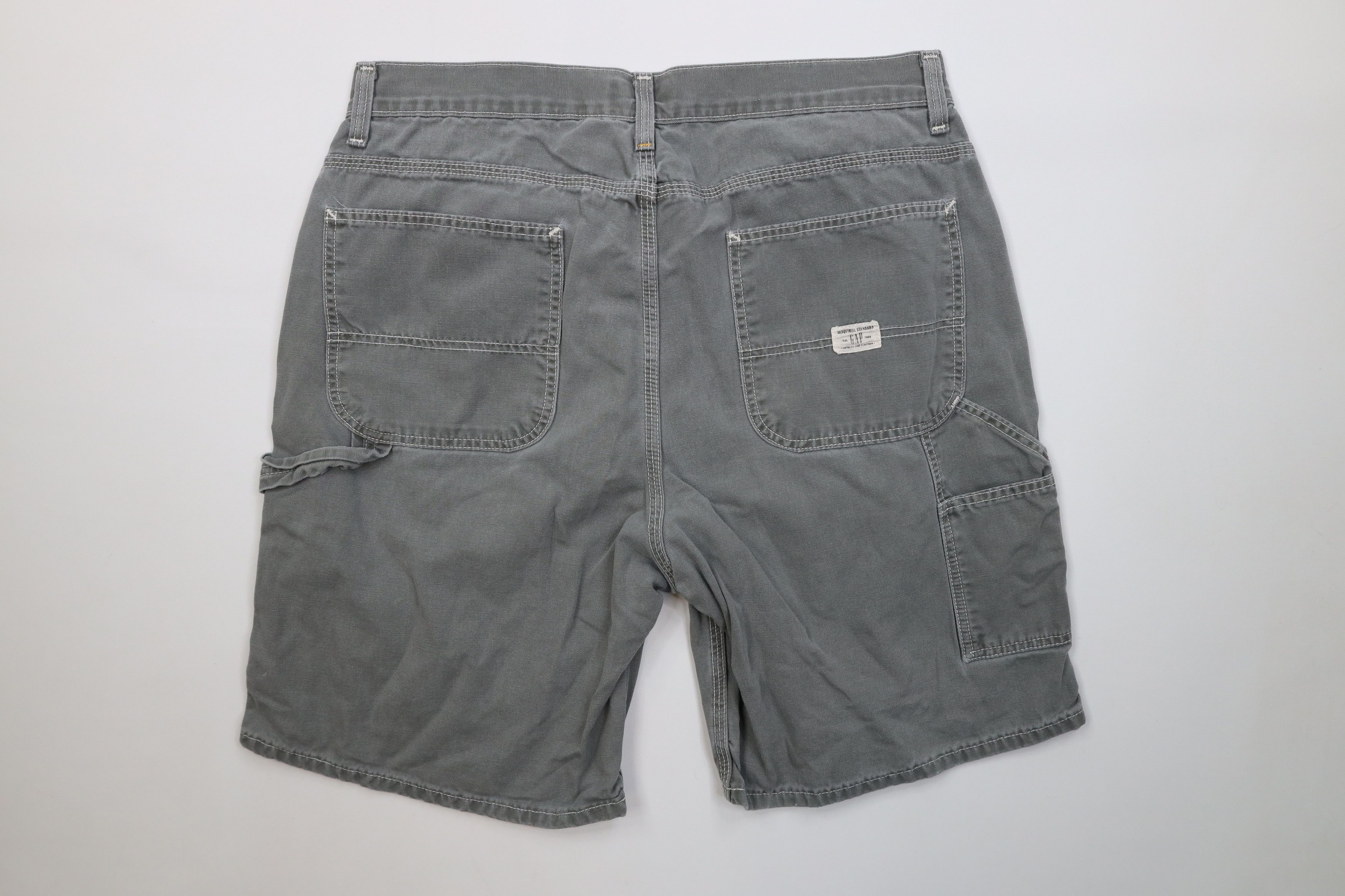 Gap Vintage Y2K 2001 Gap Surplus Stonewash Dungaree Shorts Size US 34 / EU 50 - 7 Thumbnail