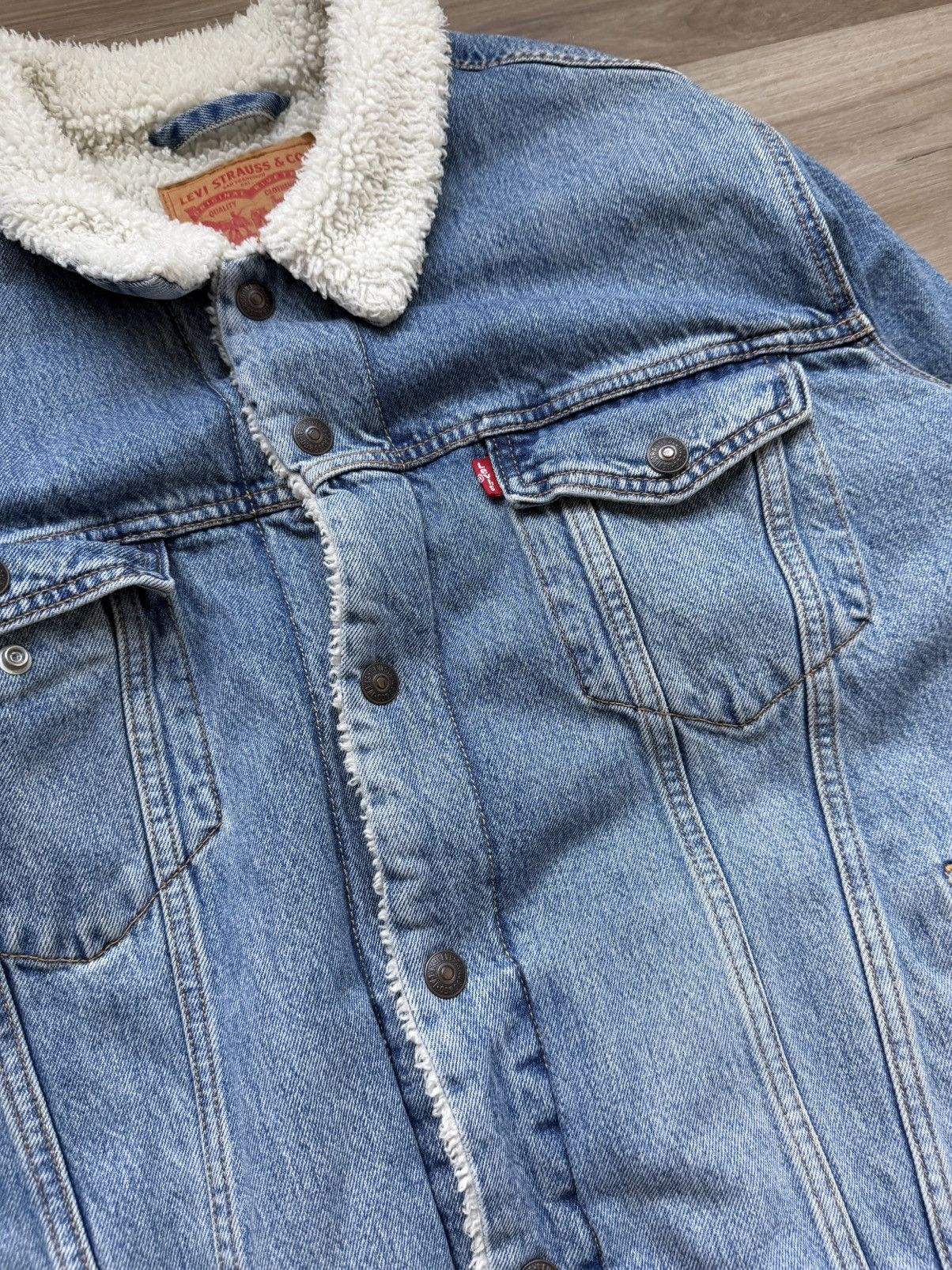 Levi's Levi’s Sherpa denim jacket Size US XL / EU 56 / 4 - 2 Thumbnail