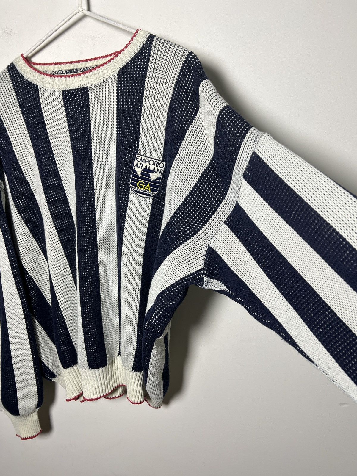 Giorgio Armani Vintage 80s/90s Emporio Armani sweater m-l erd chrome Size US L / EU 52-54 / 3 - 6 Thumbnail
