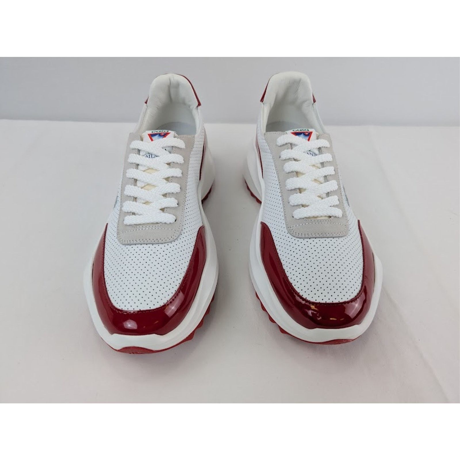 Casablanca o1rshd1 Leather Atlantis Sneaker in White / Red Size US 8.5 / EU 41-42 - 10 Thumbnail