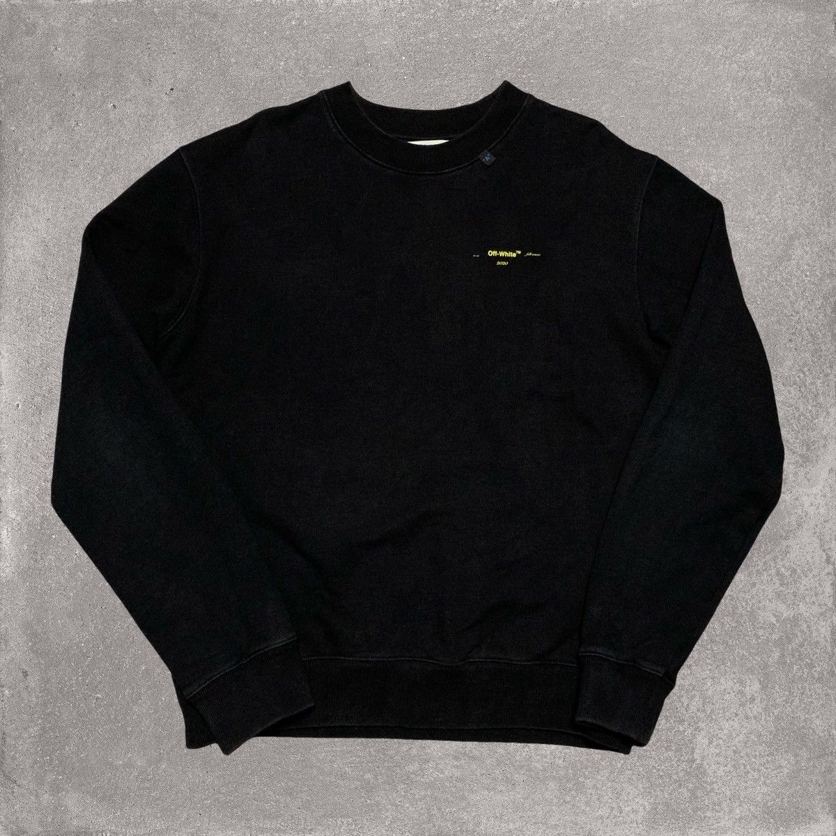 Off-White Off White Medium Acrylic Arrows Black Sweatshirt Crewneck Size US M / EU 48-50 / 2 - 2 Thumbnail