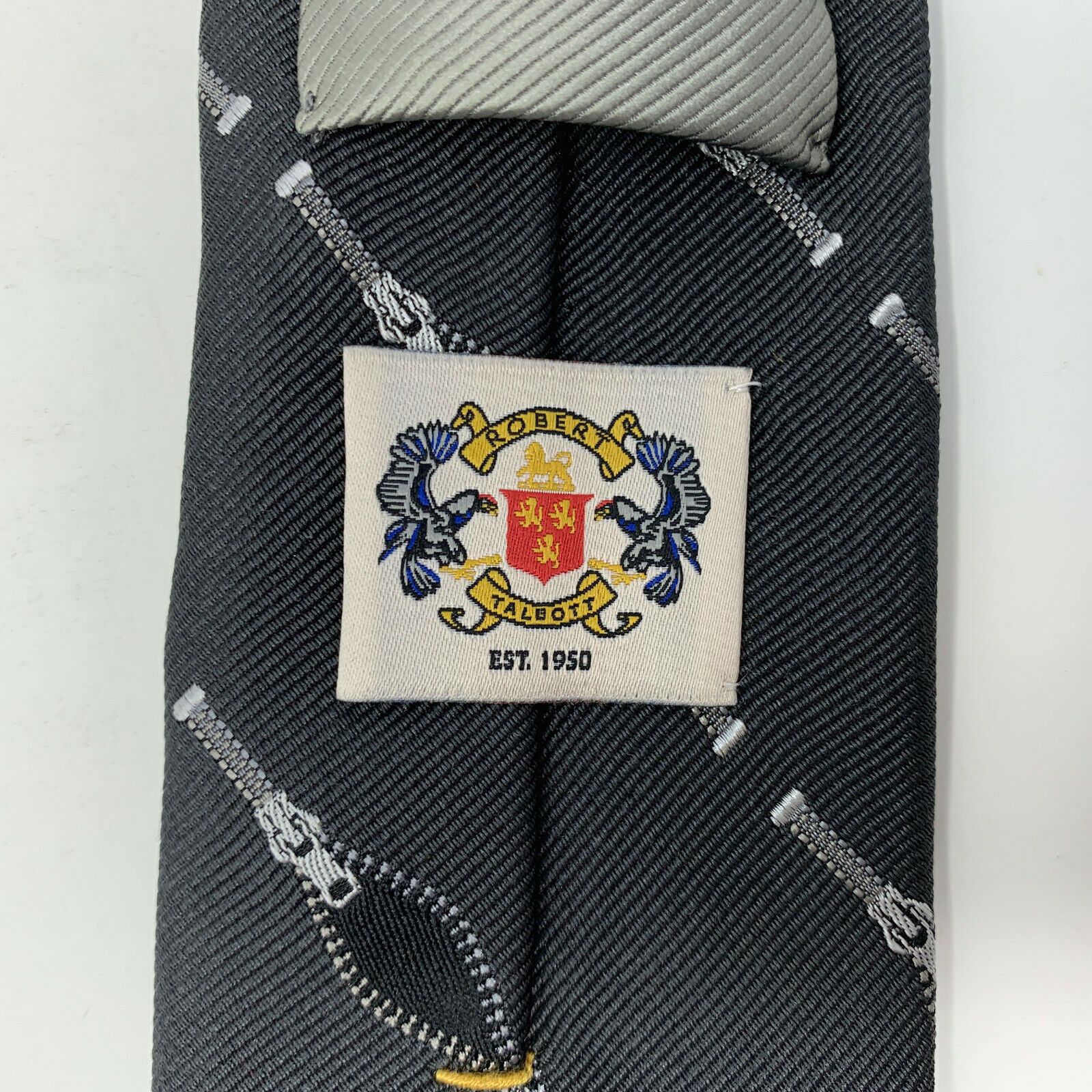 Robert Talbott Robert Talbott Novelty Zipper Skinny Necktie Silk Black Size ONE SIZE - 3 Thumbnail