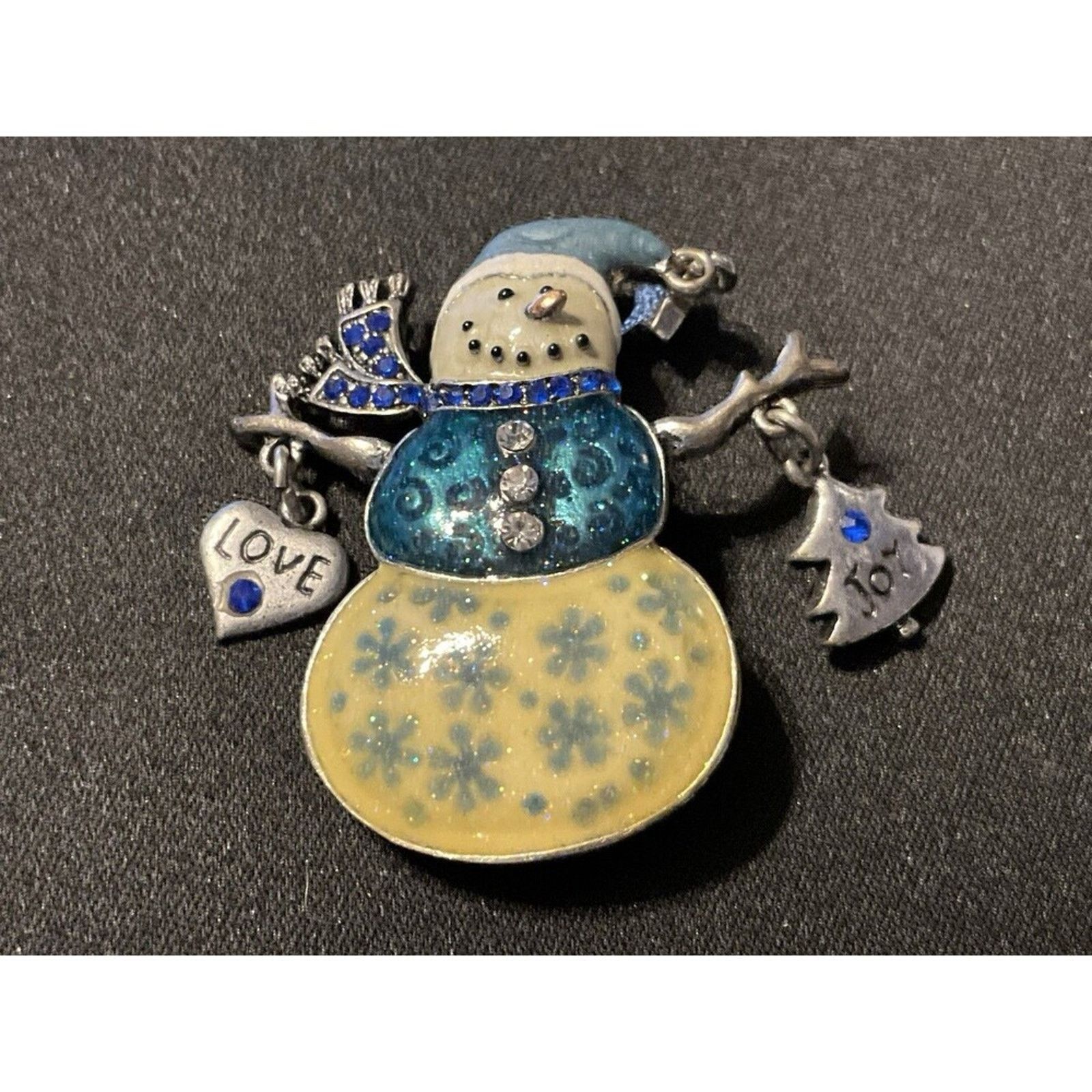 Other 3 Christmas Brooches, Snowman, Cat & Moon Size ONE SIZE - 2 Thumbnail