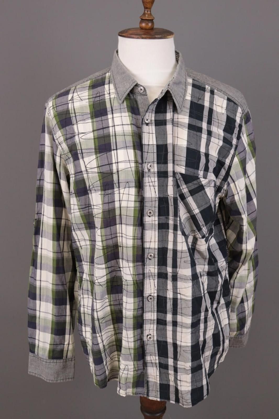 Desigual Desigual Multicolor Check Button Down Shirt Size 2XL Size US XXL / EU 58 / 5 - 1 Thumbnail