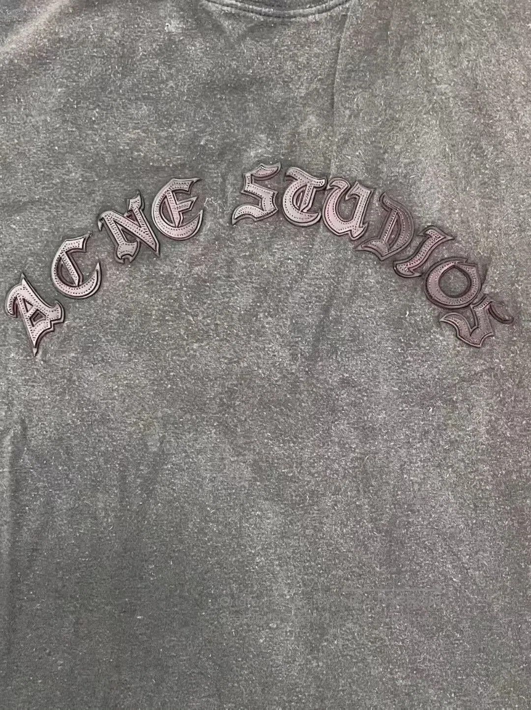 Acne Studios Acne Studios Faded Black Logo Long Sleeve T-shirt. Size US M / EU 48-50 / 2 - 3 Thumbnail