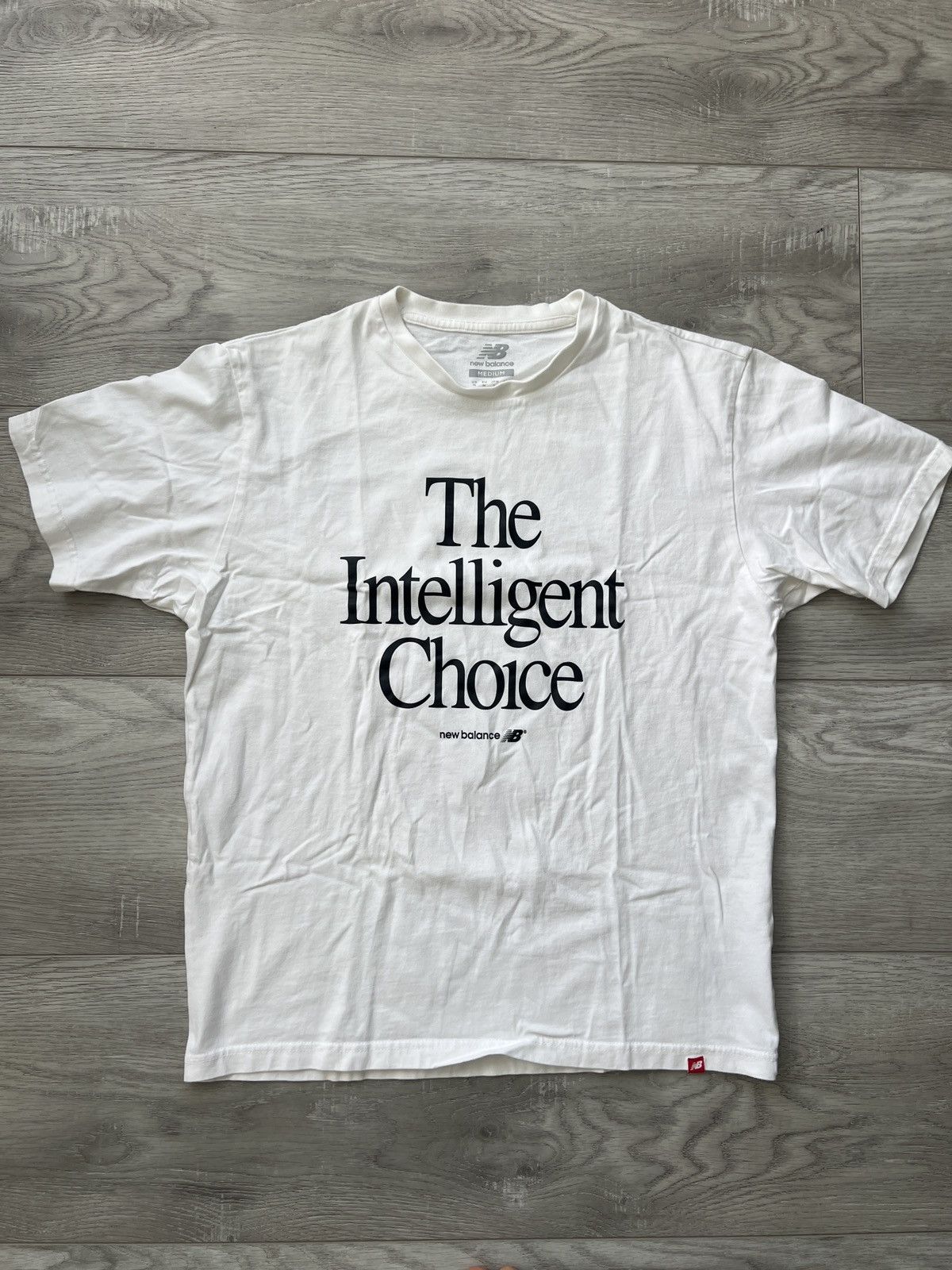 New Balance New Balance The Intelligent Choice Tee T-Shirt White Medium Size US M / EU 48-50 / 2 - 1 Thumbnail