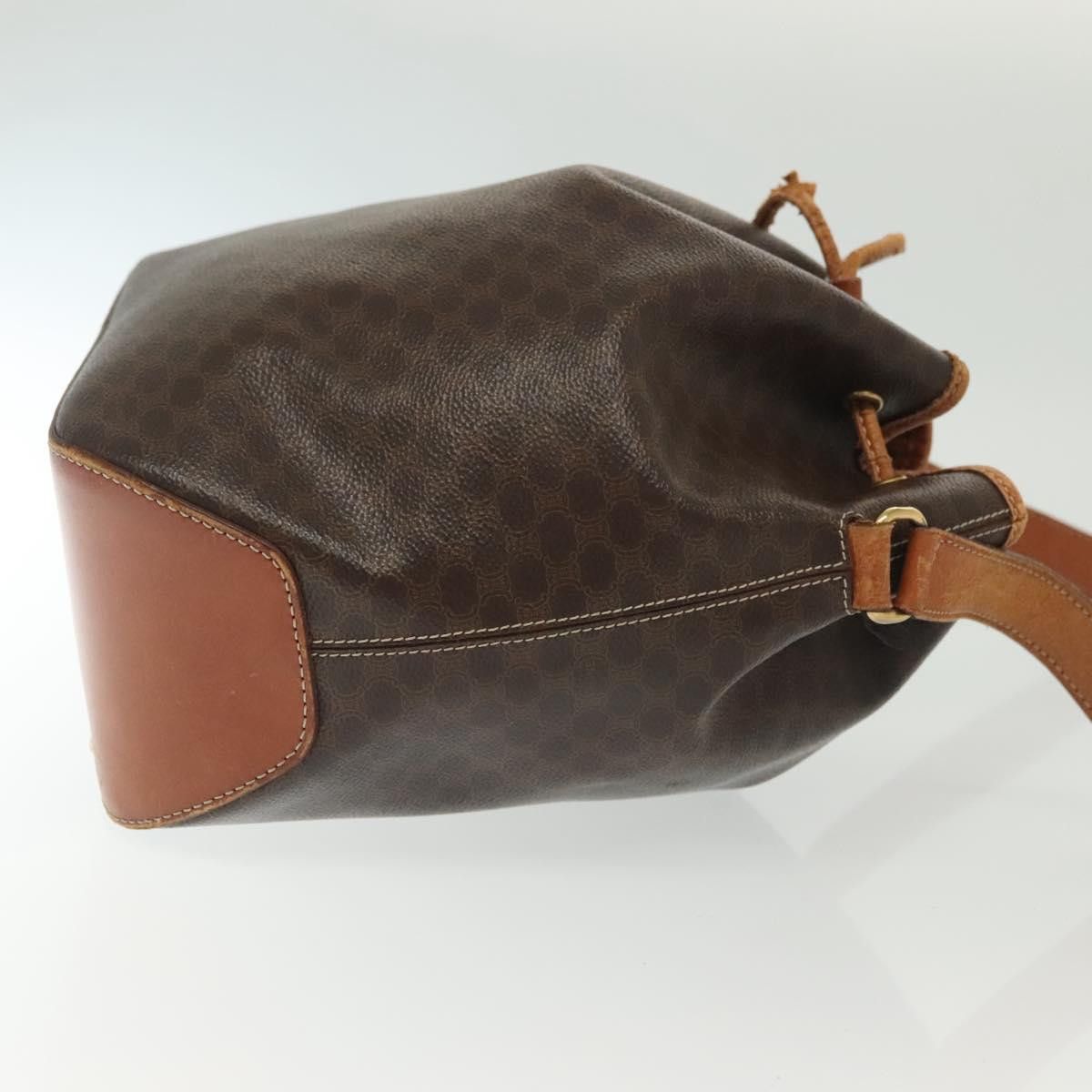 Celine CELINE Macadam Canvas Shoulder Bag Pvc Leather Brown Gold Size ONE SIZE - 4 Thumbnail