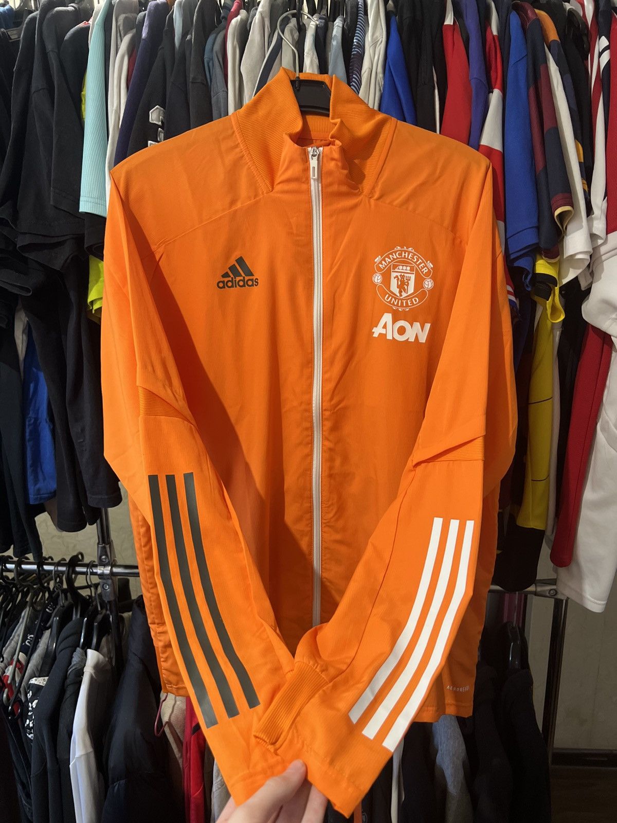 2020/2021 ADIDAS MANCHESTER UNITED FC TRAINING TRACK JACKET