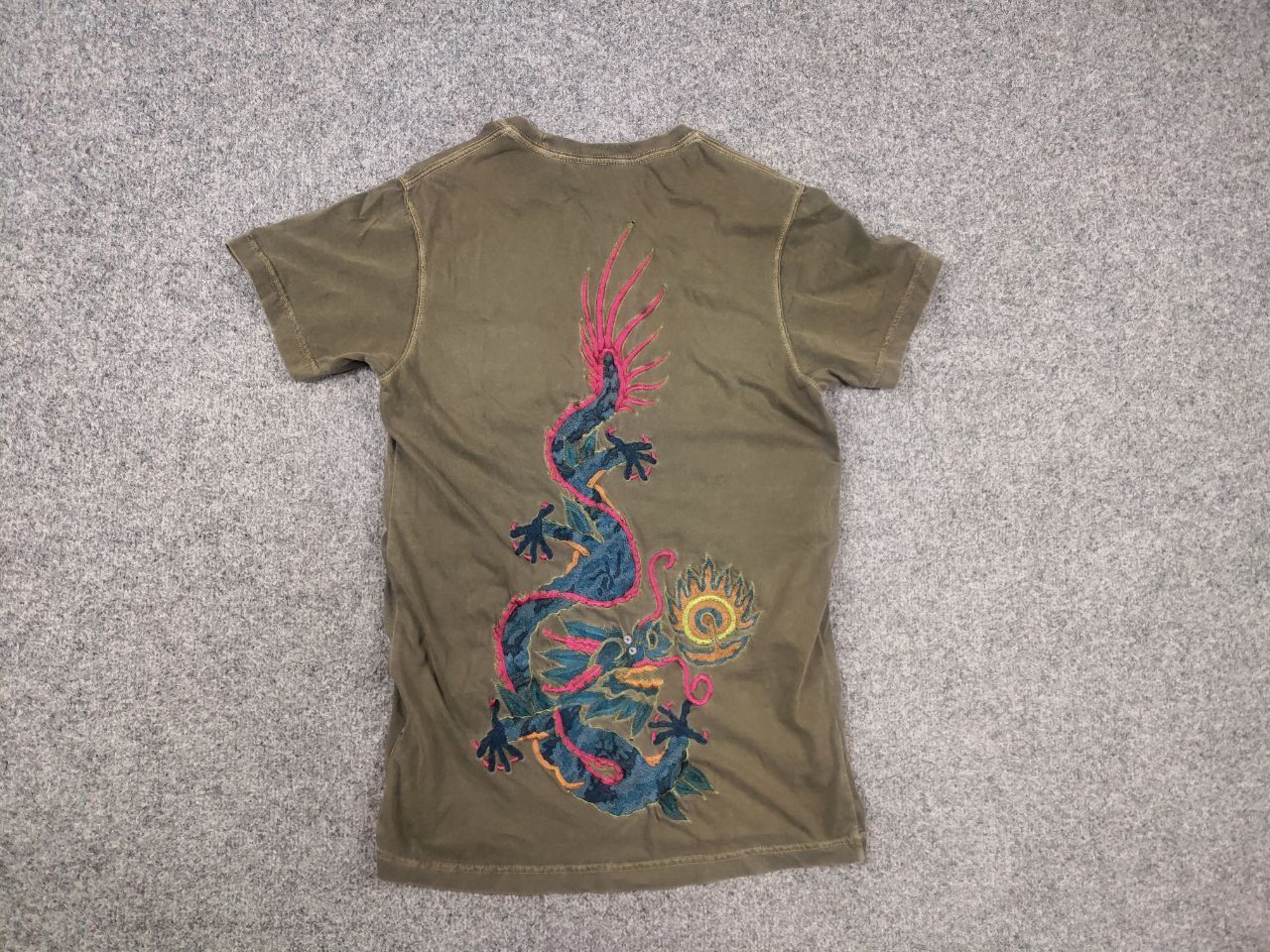 Maharishi Vintage Maharishi Japan Dragon Overprint Embroidered T-shirt Size US S / EU 44-46 / 1 - 5 Thumbnail