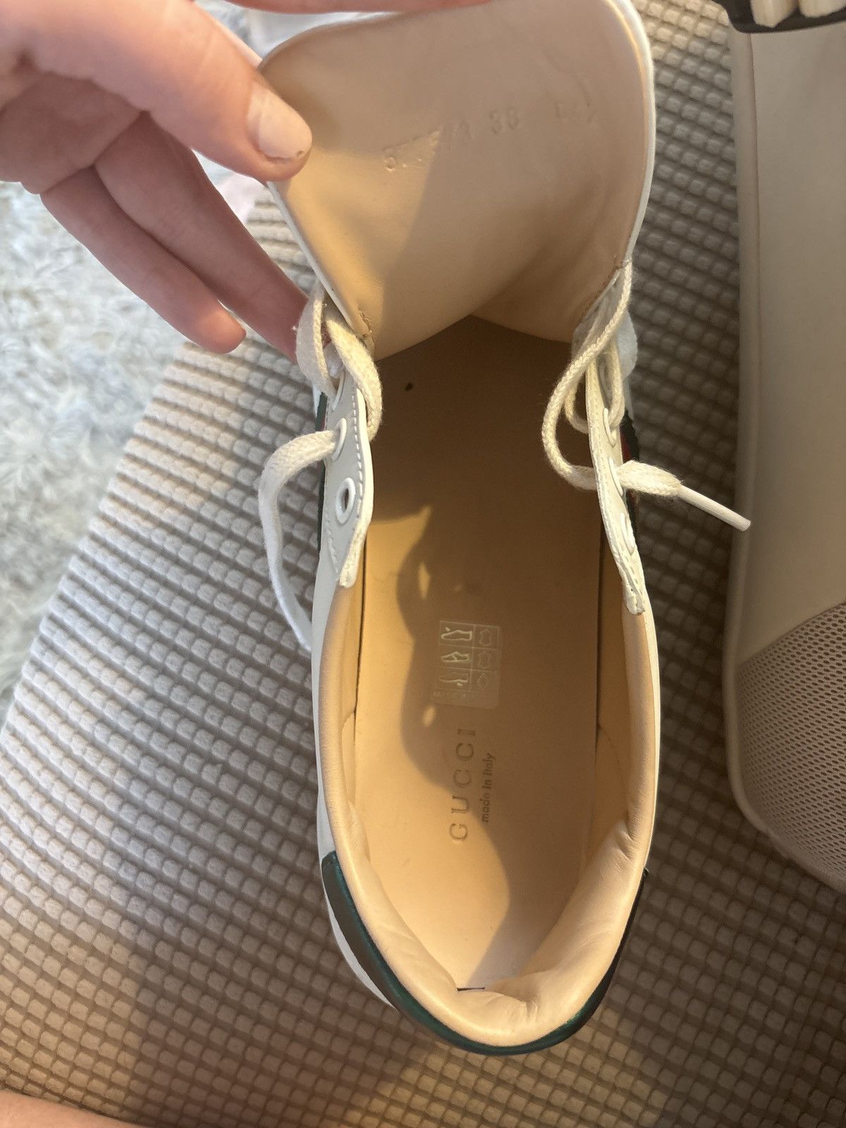 Gucci Gucci Ace Platform White Size US 8 / IT 38 - 8 Thumbnail