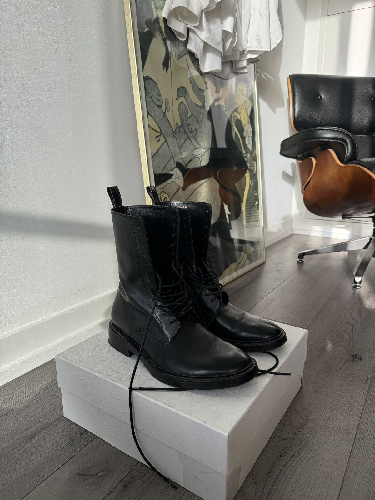 Balenciaga Beautiful Balenciaga Military Combat Boots Size US 10 / EU 43 - 1 Thumbnail