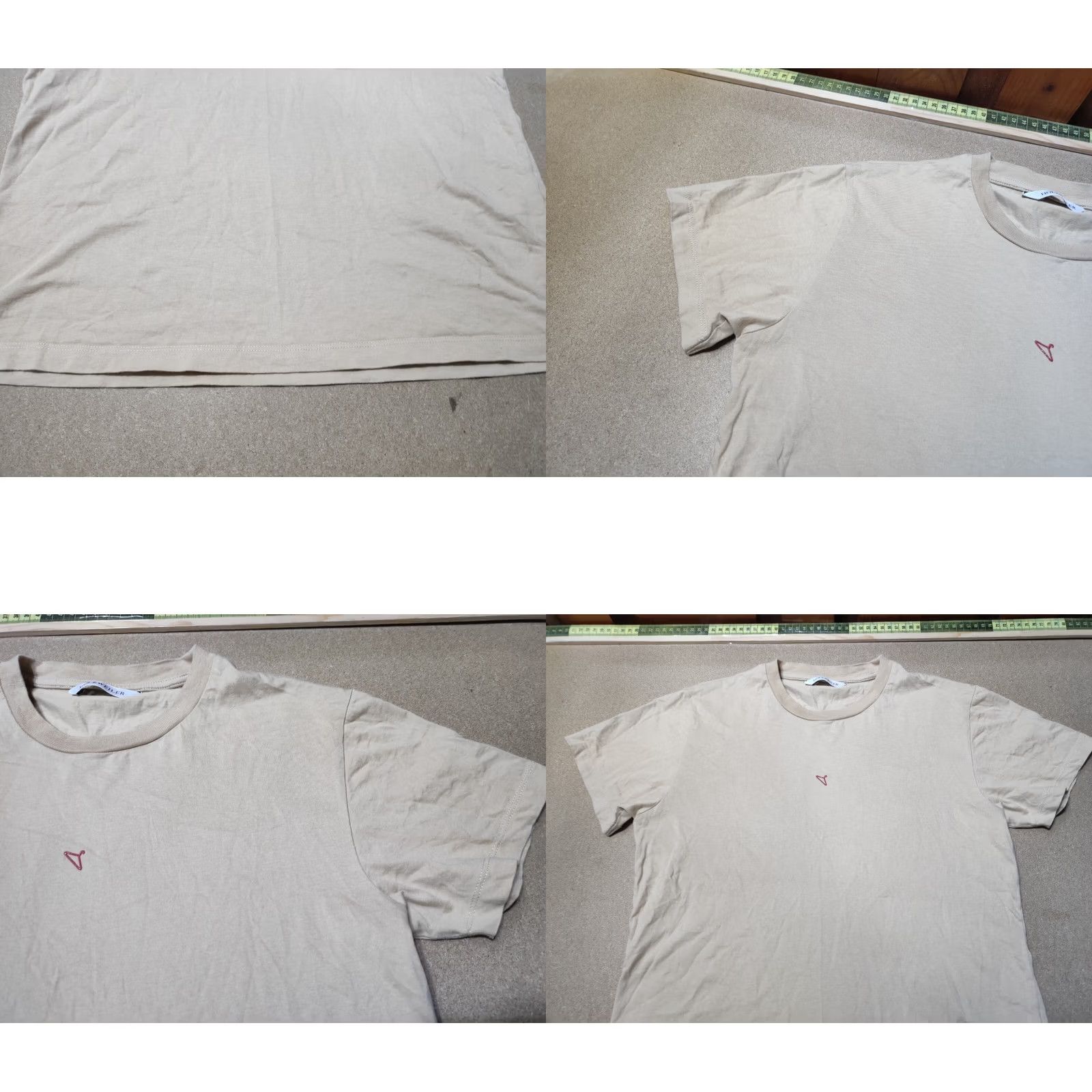 Holzweiler Holzweiler T-Shirt Womens Beige Small Short Sleeve Round Neck Size S / US 4 / IT 40 - 8 Thumbnail