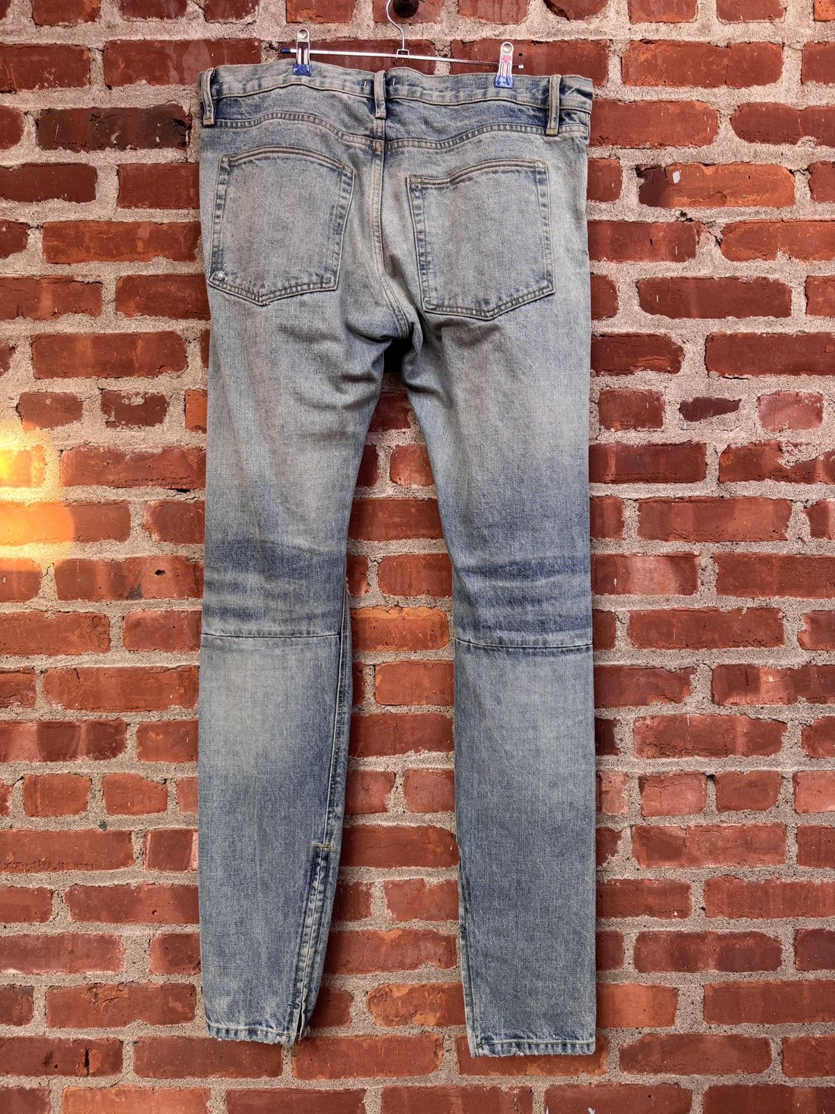 Fear of God Fear of god 6th collection skinny zipper denim jeans Size US 36 / EU 52 - 2 Thumbnail